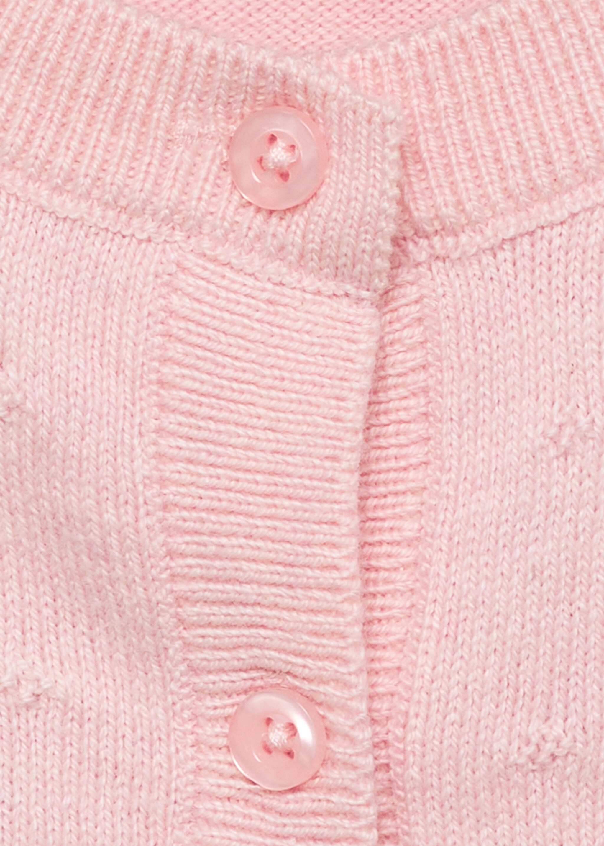 Button knit cardigan - Details of the article 8, Pastel Pink. Ref: 87071055-00.