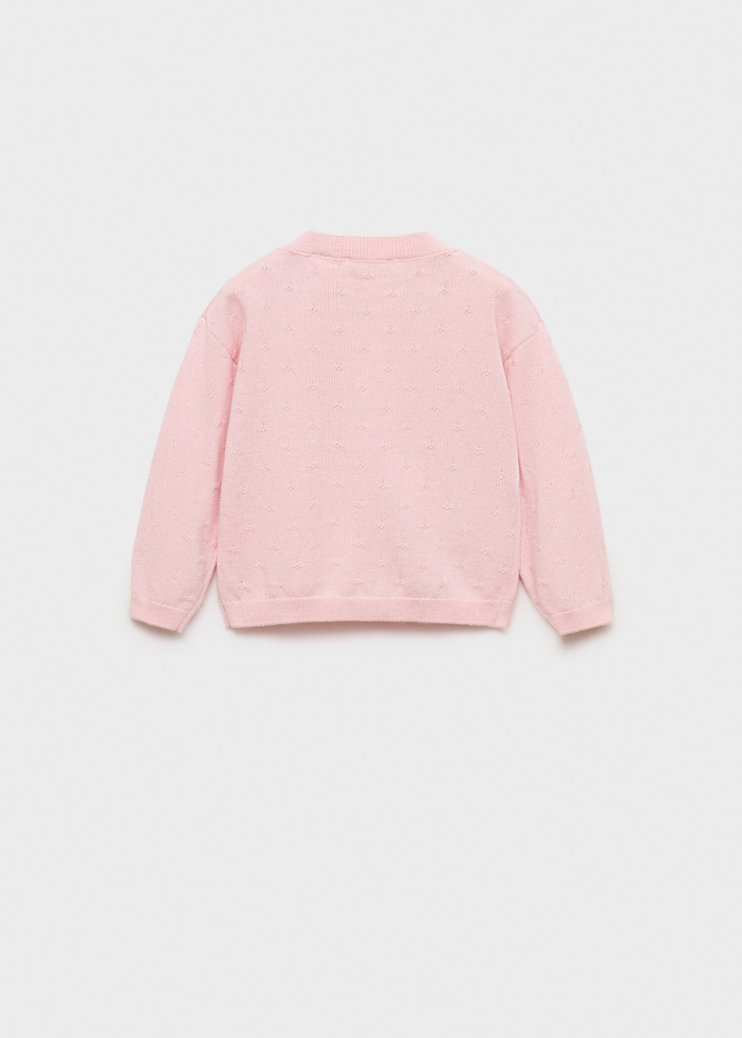 Button knit cardigan - Reverse of the article