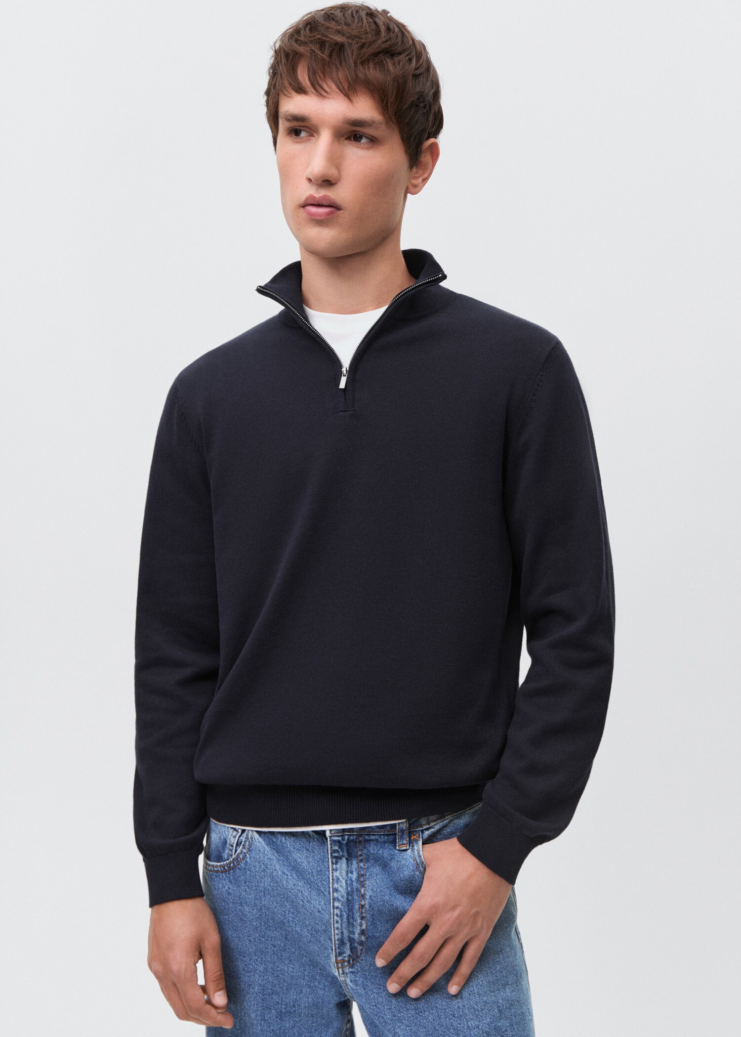 Perkins-neck sweater - Medium plane