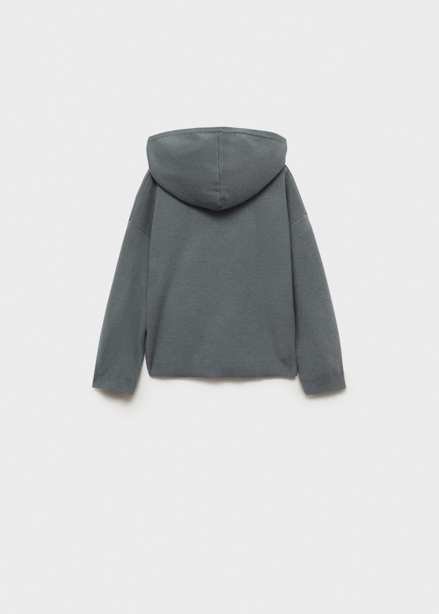 Hooded knit sweater - Reverse of the article