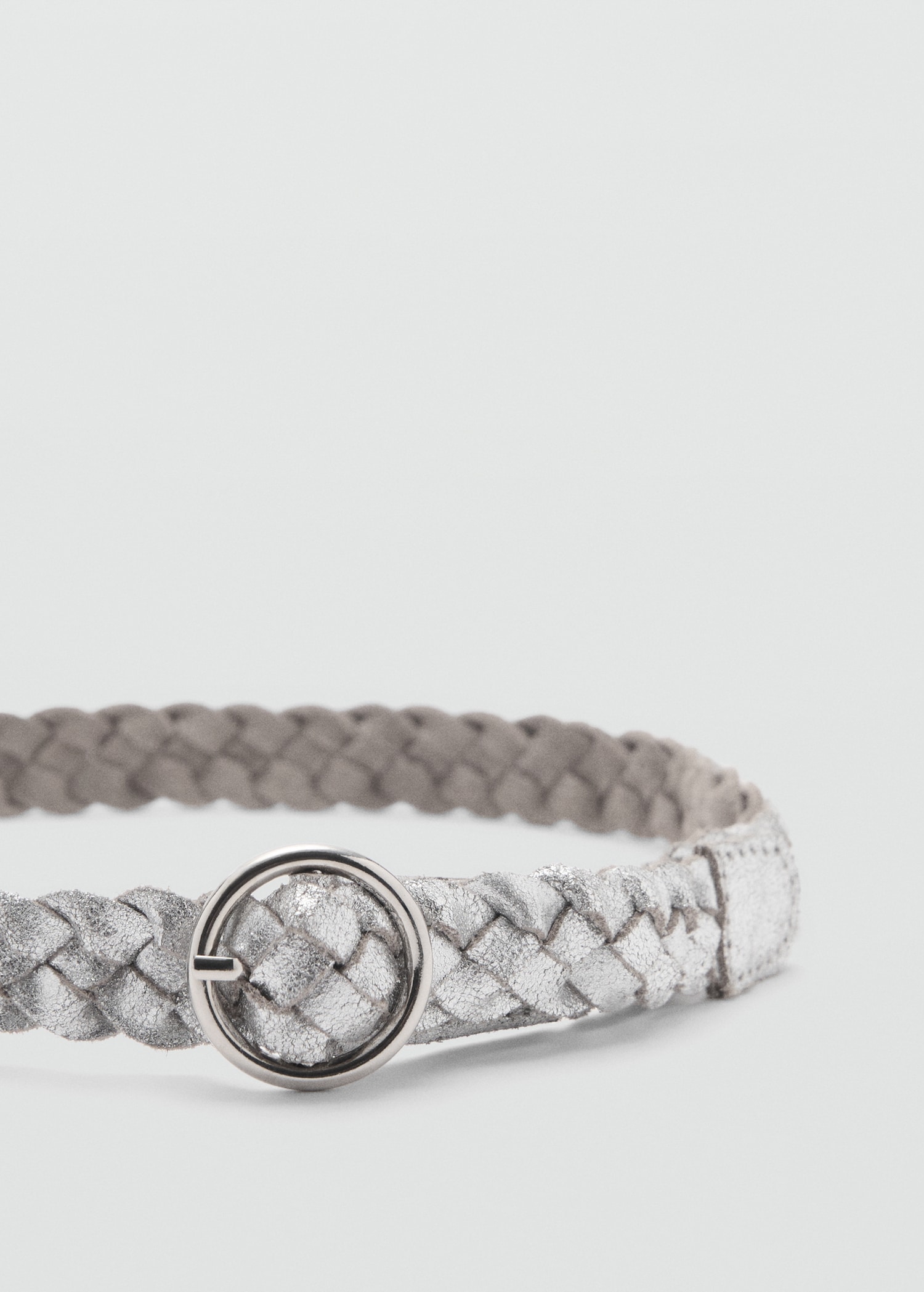 100% braided leather belt - Details of the article 1