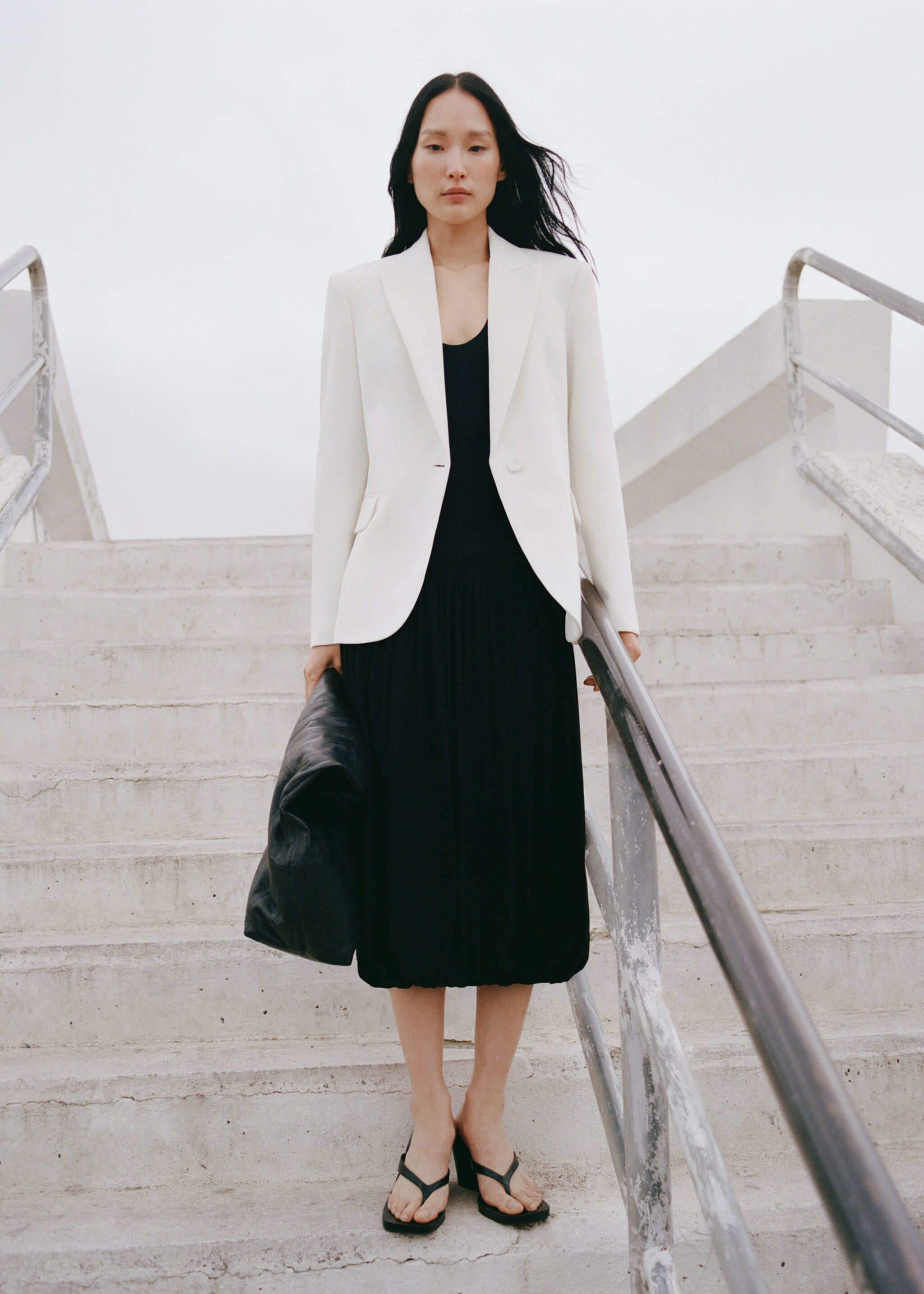 Σακάκι κοστουμιού με δομή - Λεπτομέρεια του προϊόντος 7, Υπόλευκο. Ref: 87071518-00.