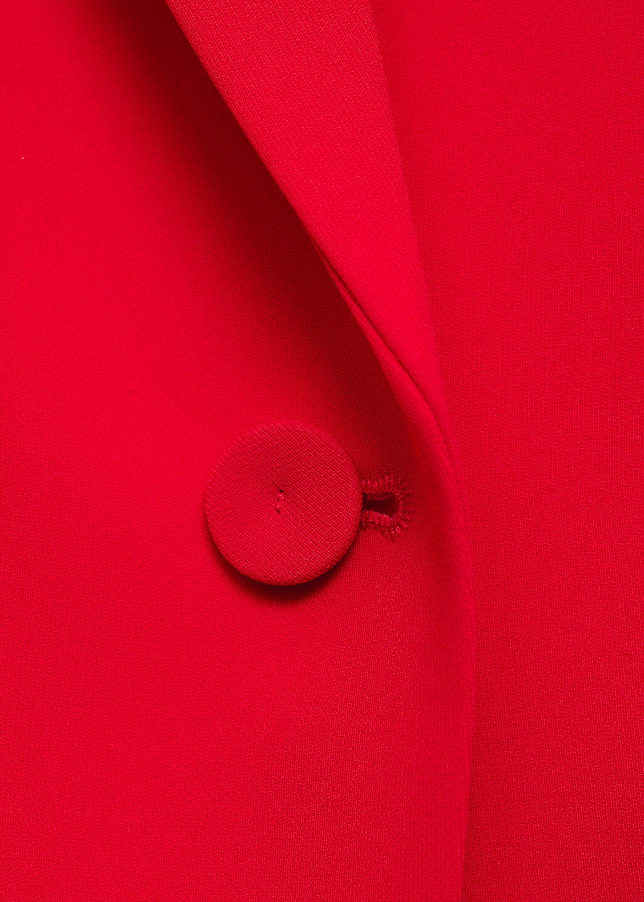 Σακάκι κοστουμιού με δομή - Λεπτομέρεια του προϊόντος 0, Κόκκινο. Ref: 87071518-00.