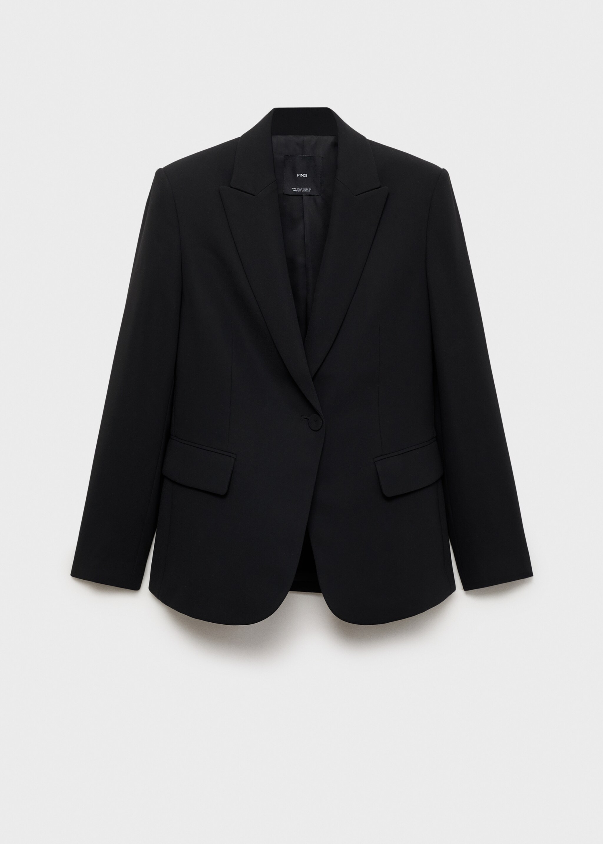 Structured suit blazer - Article without model, Black. Ref: 87071518-00.