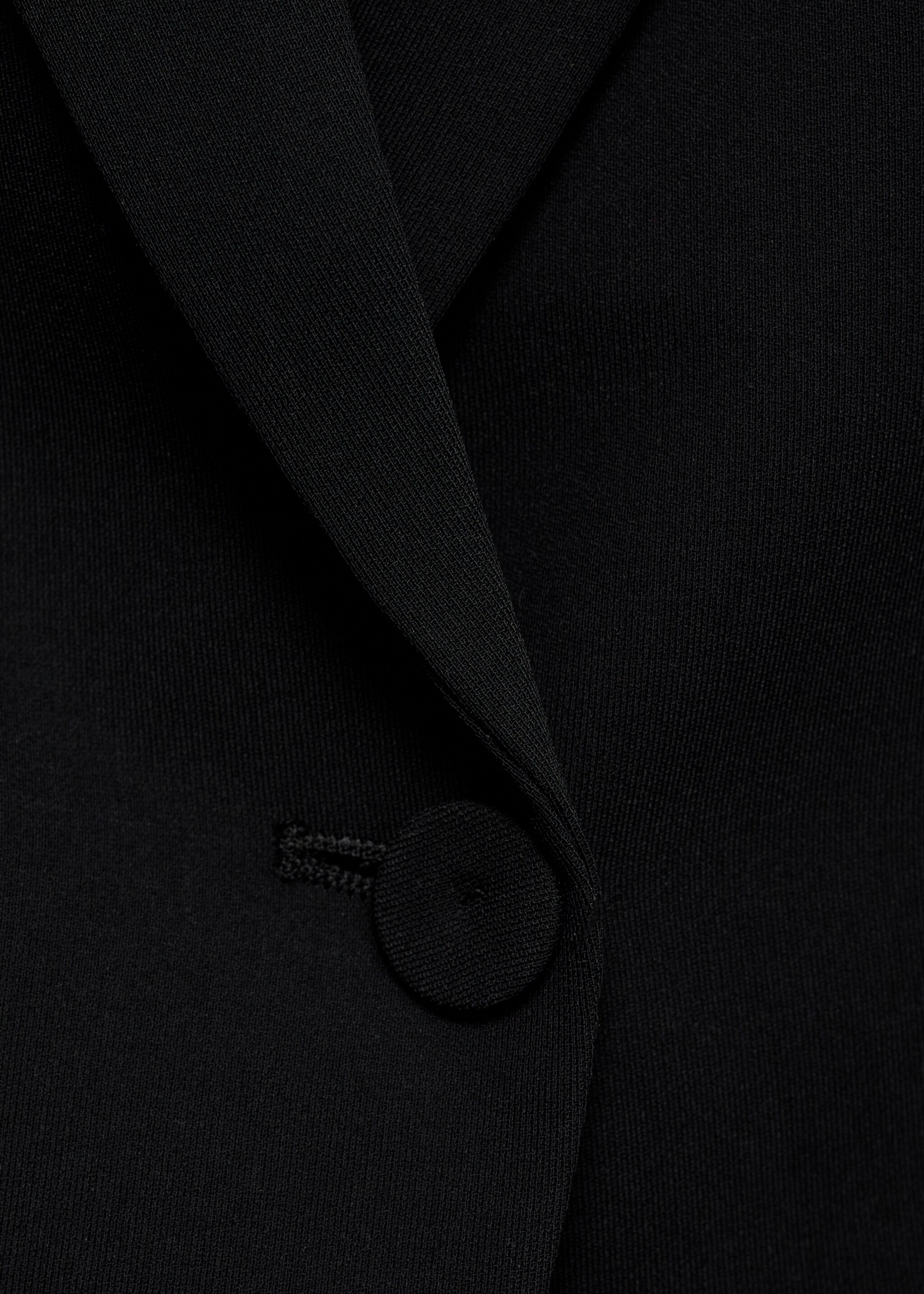 Structured suit blazer - Details of the article 8, Black. Ref: 87071518-00.