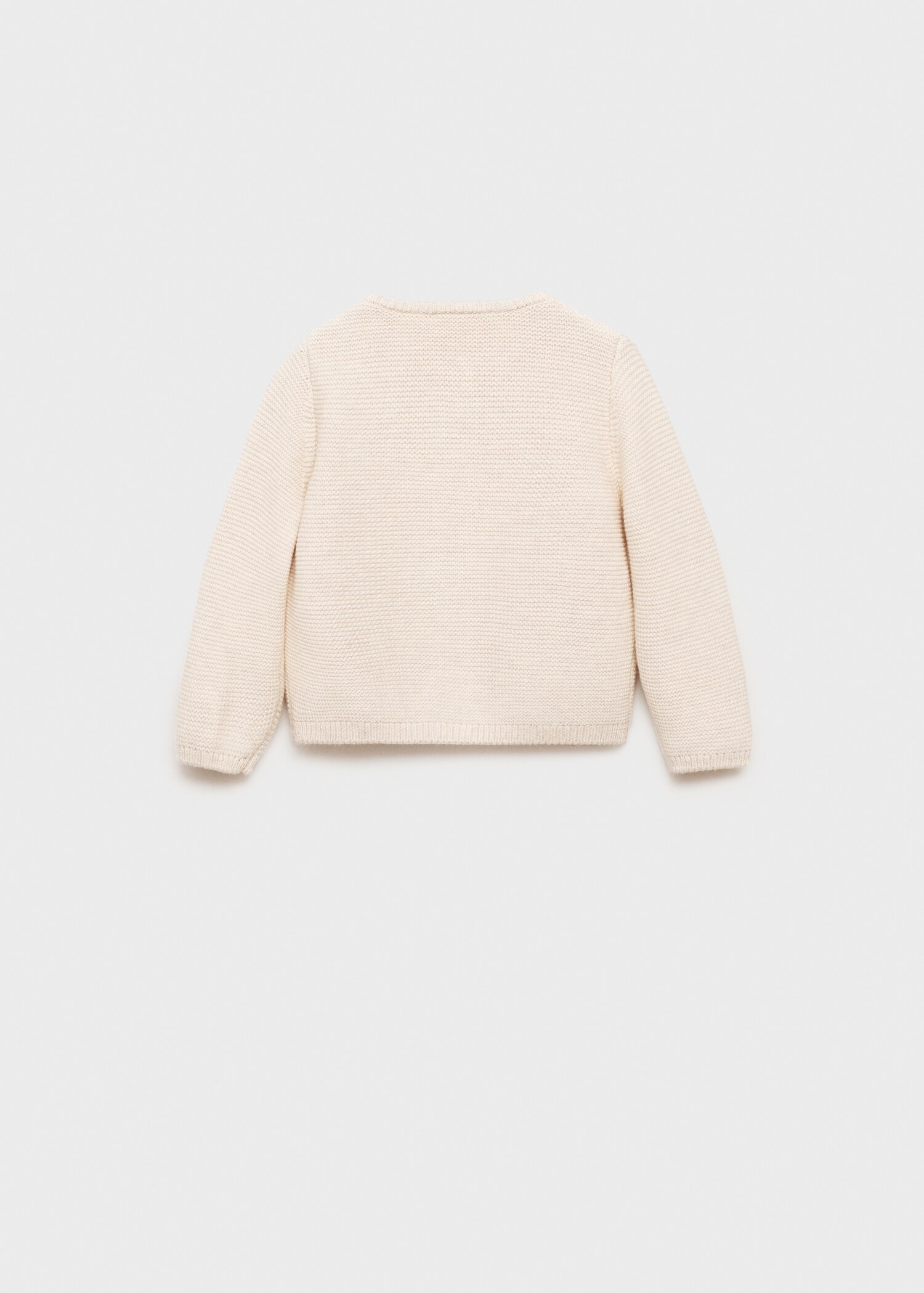 Button knit cardigan - Reverse of the article