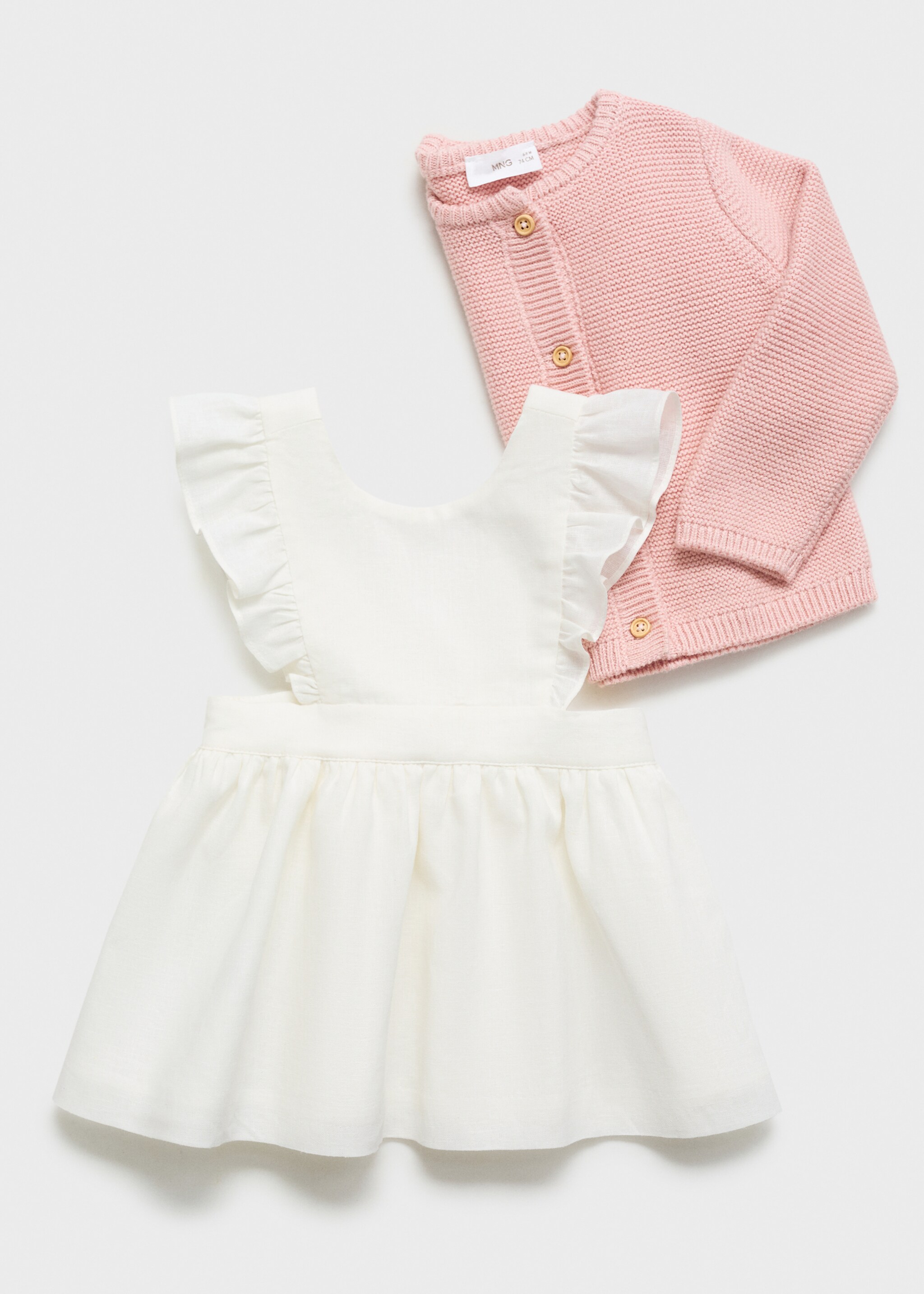 Button knit cardigan - Details of the article 0, Pink. Ref: 87071519-00.