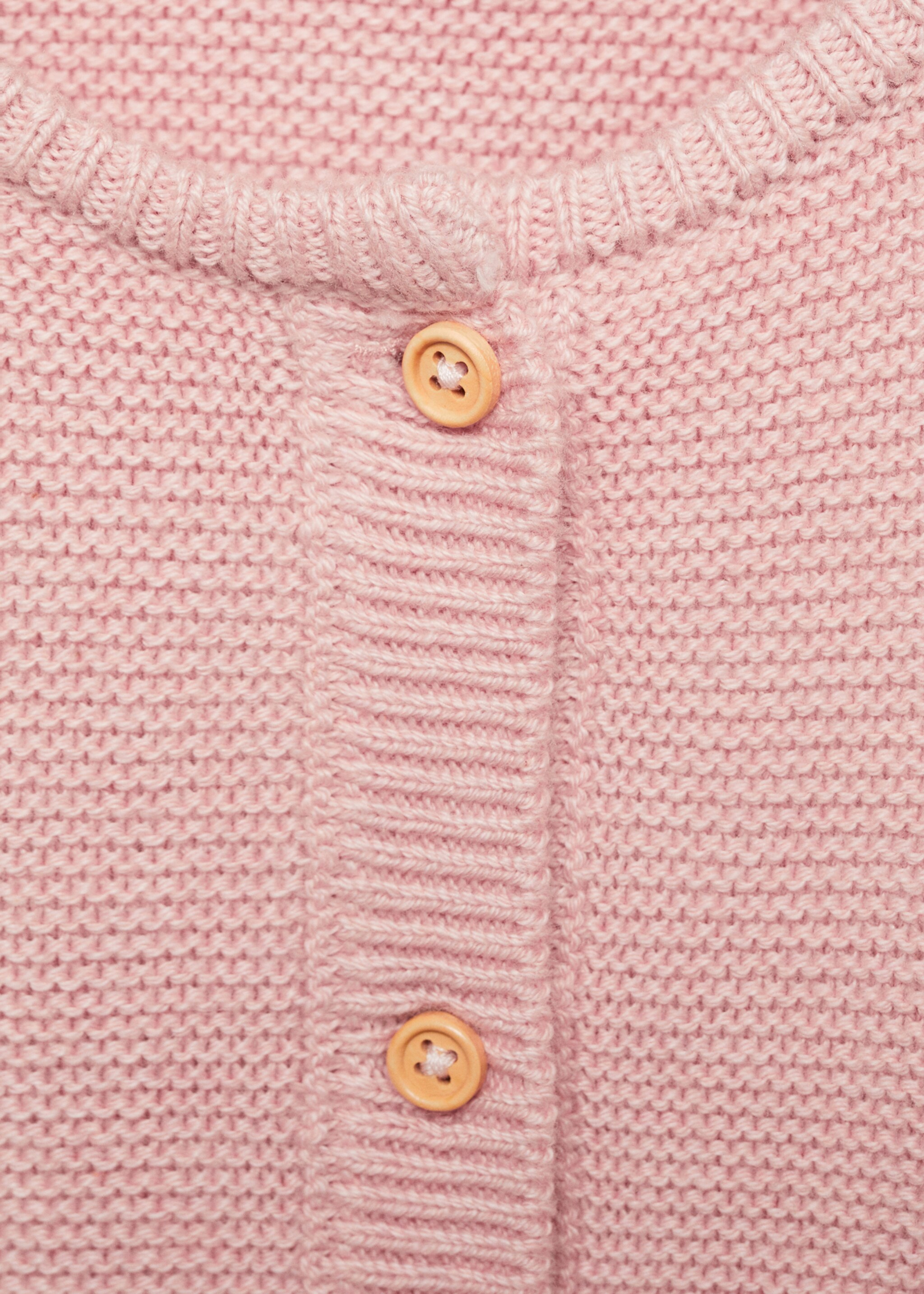 Button knit cardigan - Details of the article 8, Pink. Ref: 87071519-00.