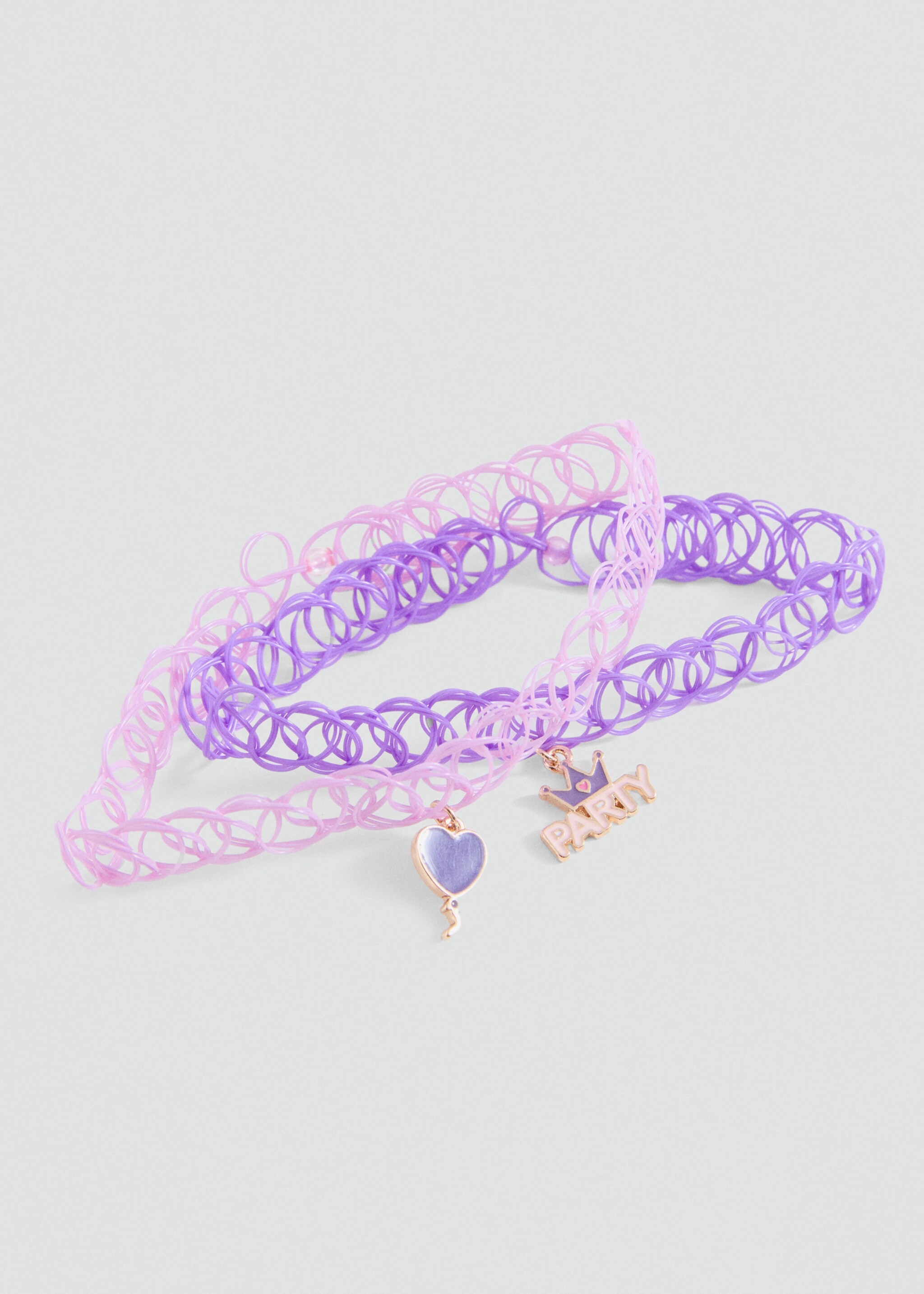 2 chokers pack - Medium plane, Lilac. Ref: 87072531-00.
