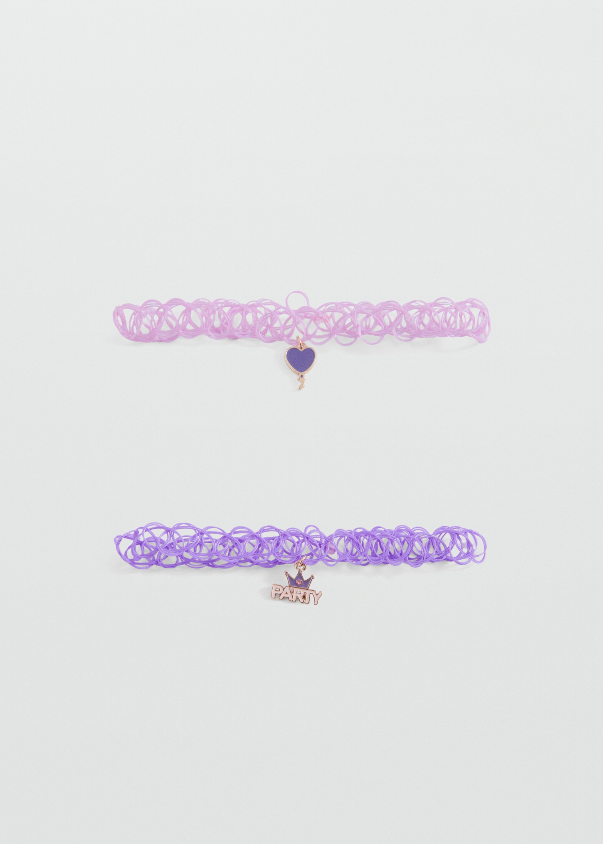 2 chokers pack - Article without model, Lilac. Ref: 87072531-00.