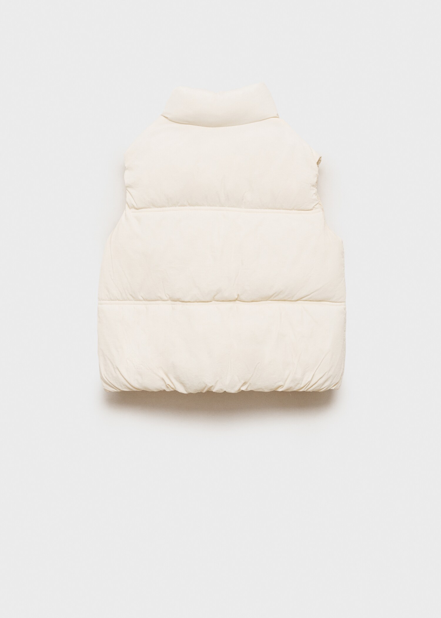 Quilted zipper gilet - Reverse of the article