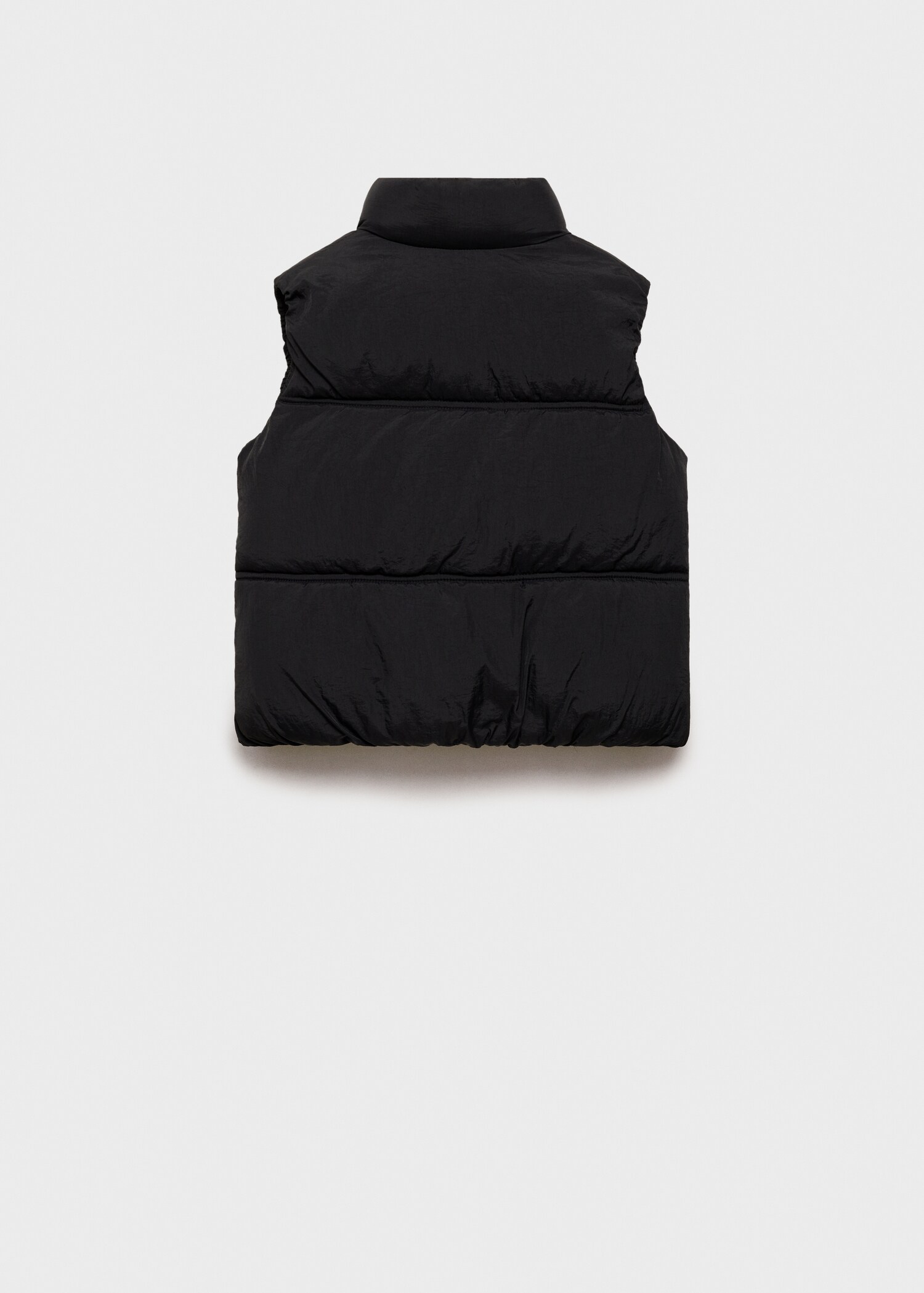 Quilted zipper gilet - Reverse of the article