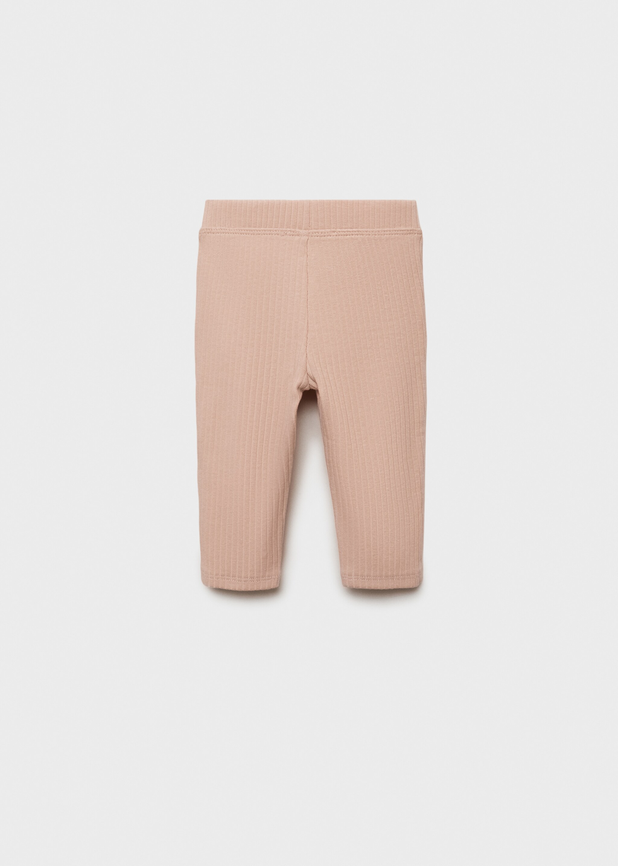 Ribbed bow leggings - Reverse of the article, Pink. Ref: 87072540-00.