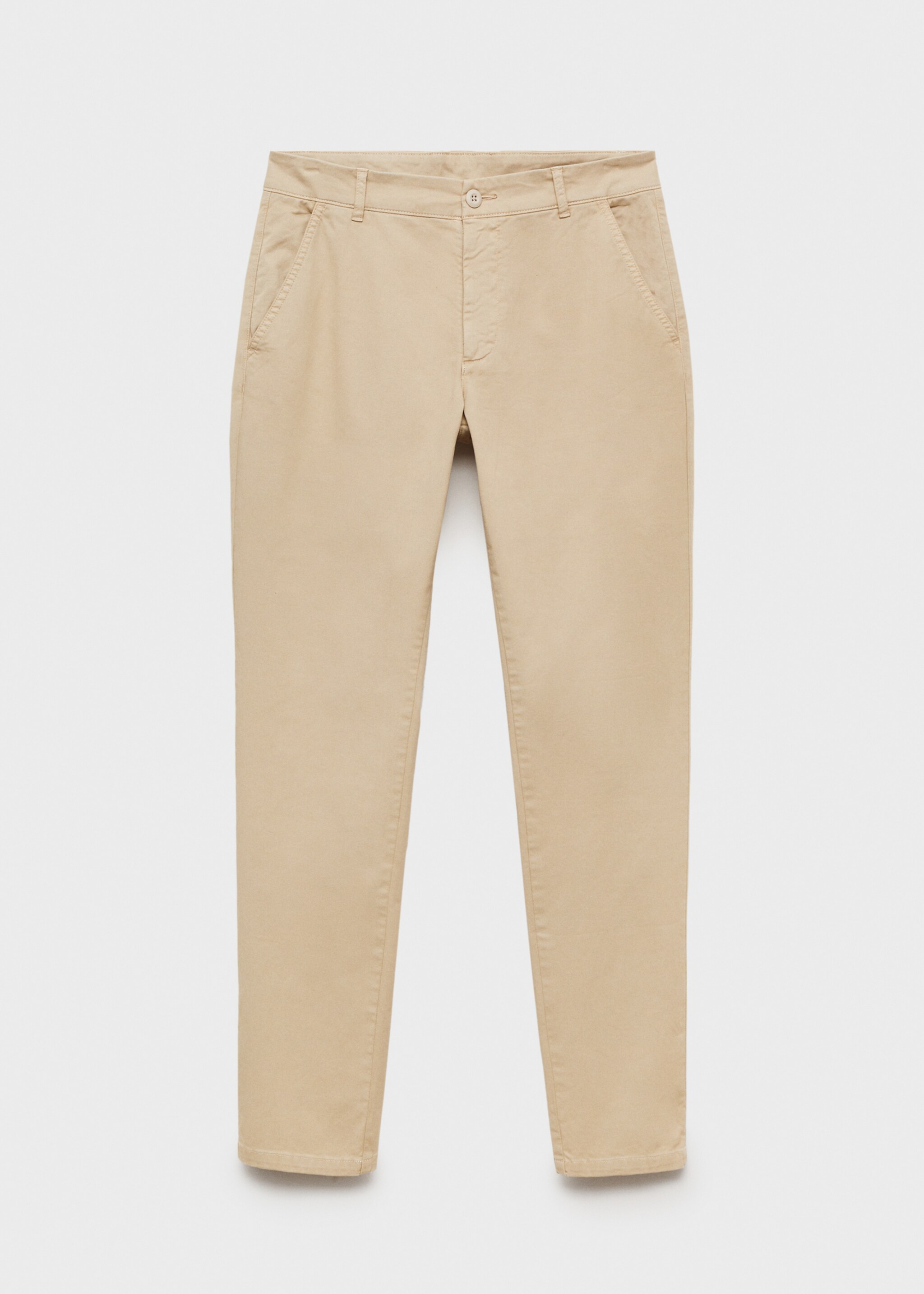 Pantalons xinesos cotó - Article sense model, Gris gel. Ref: 87072541-00.