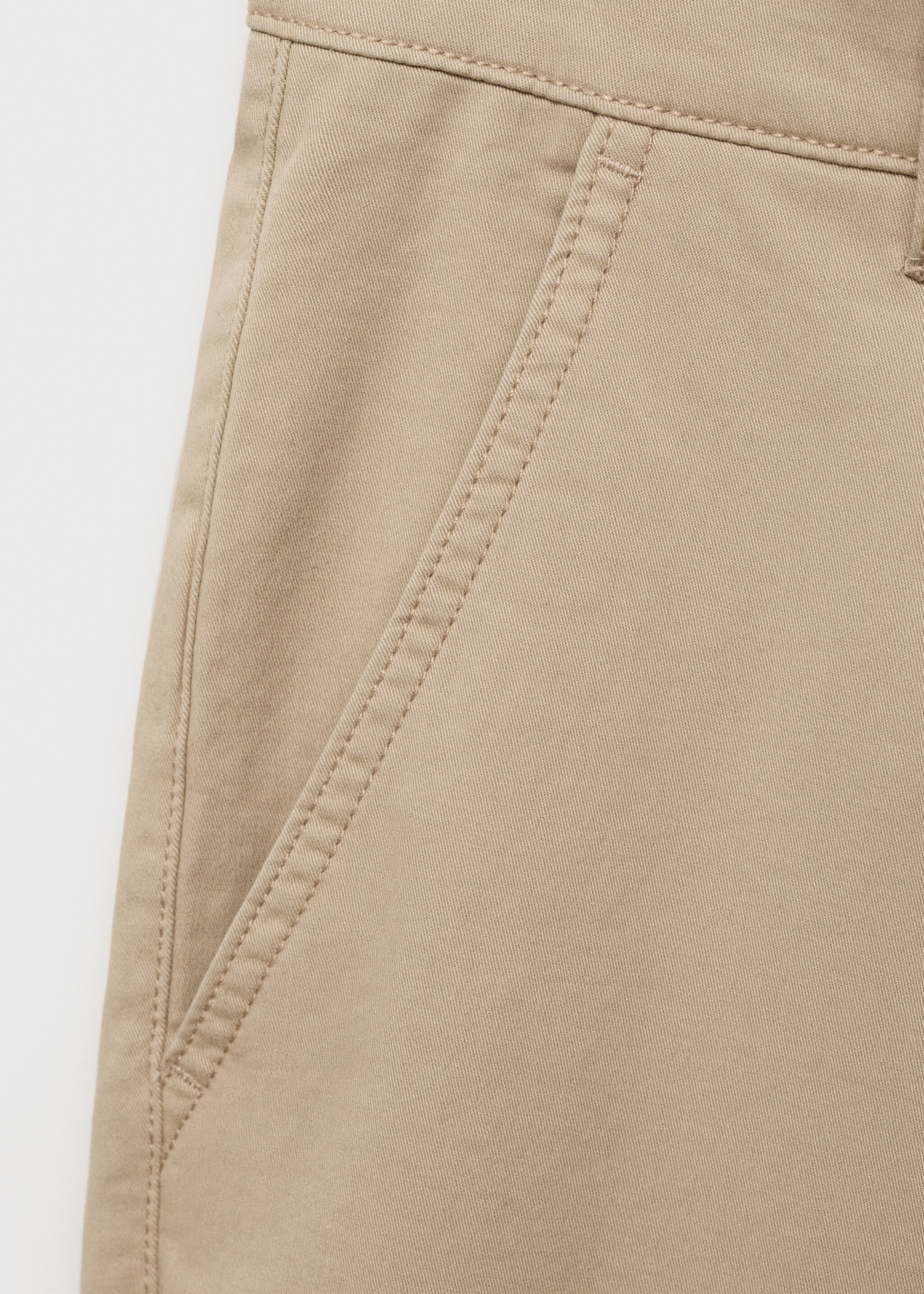 Pantalón chino algodón - Detalle del artículo 0, Beige. Ref: 87072541-00.