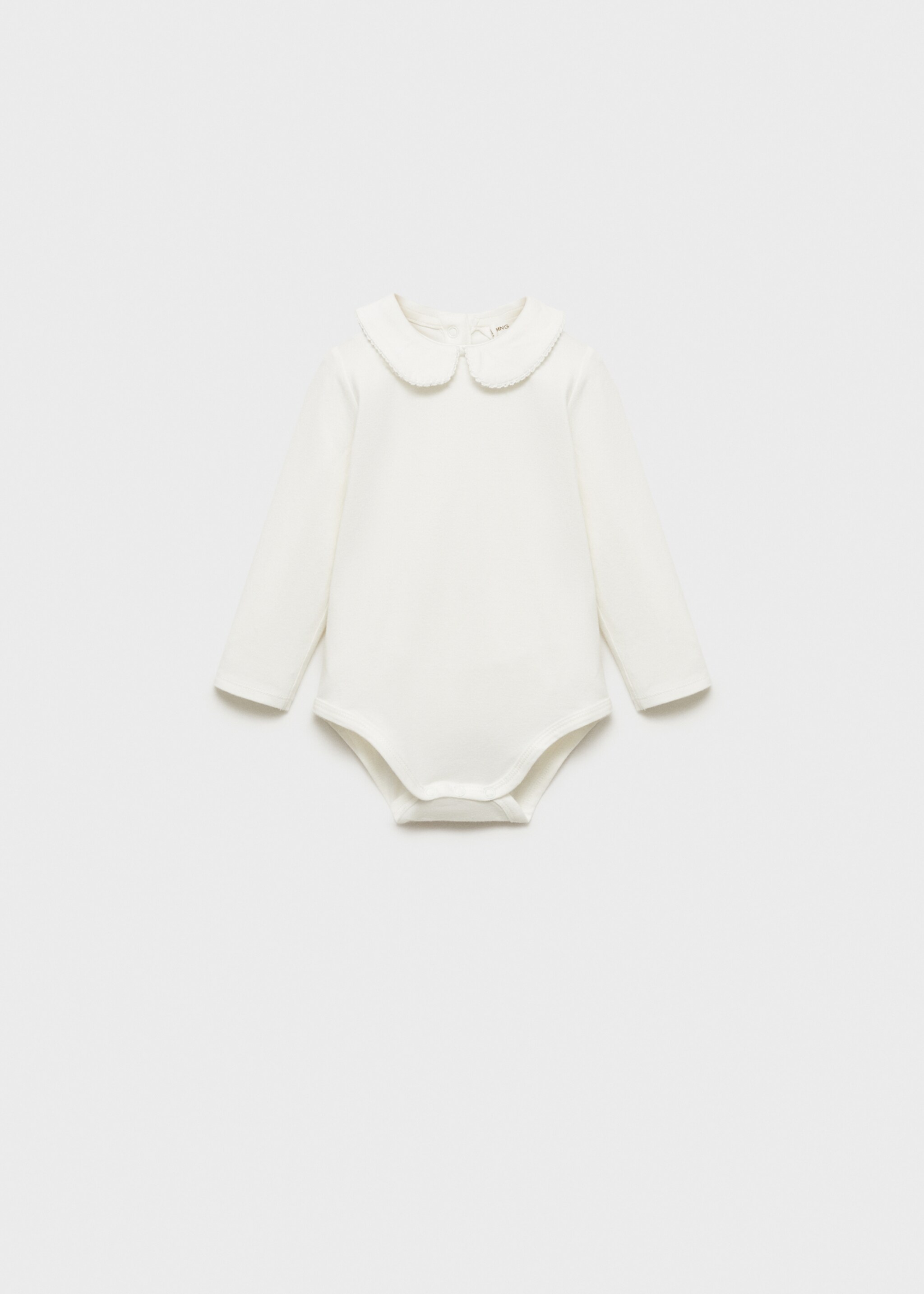 Body algodón cuello bebé - Artículo sin modelo, Blanco roto. Ref: 87072543-00.