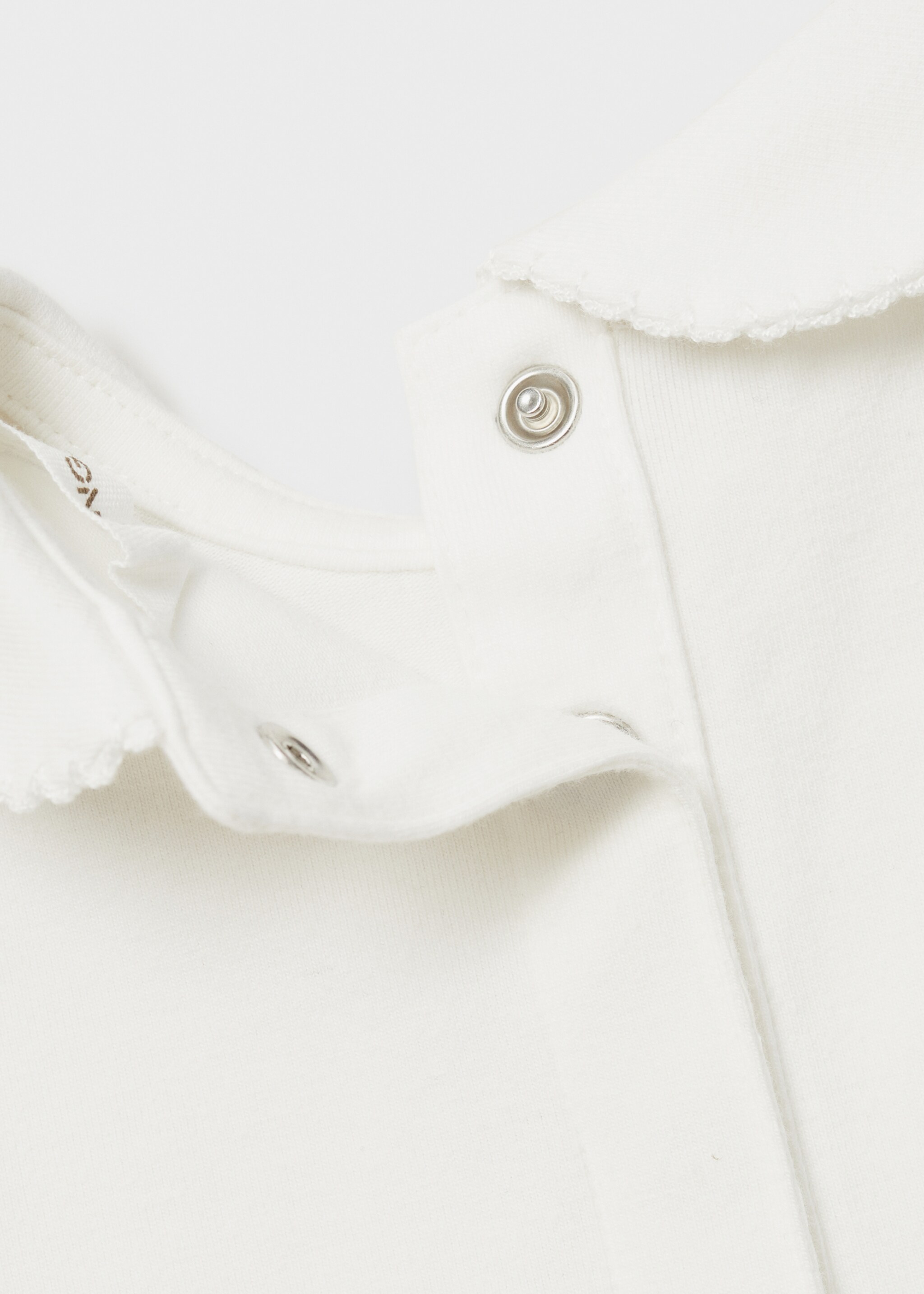 Body algodón cuello bebé - Detalle del artículo 0, Blanco roto. Ref: 87072543-00.