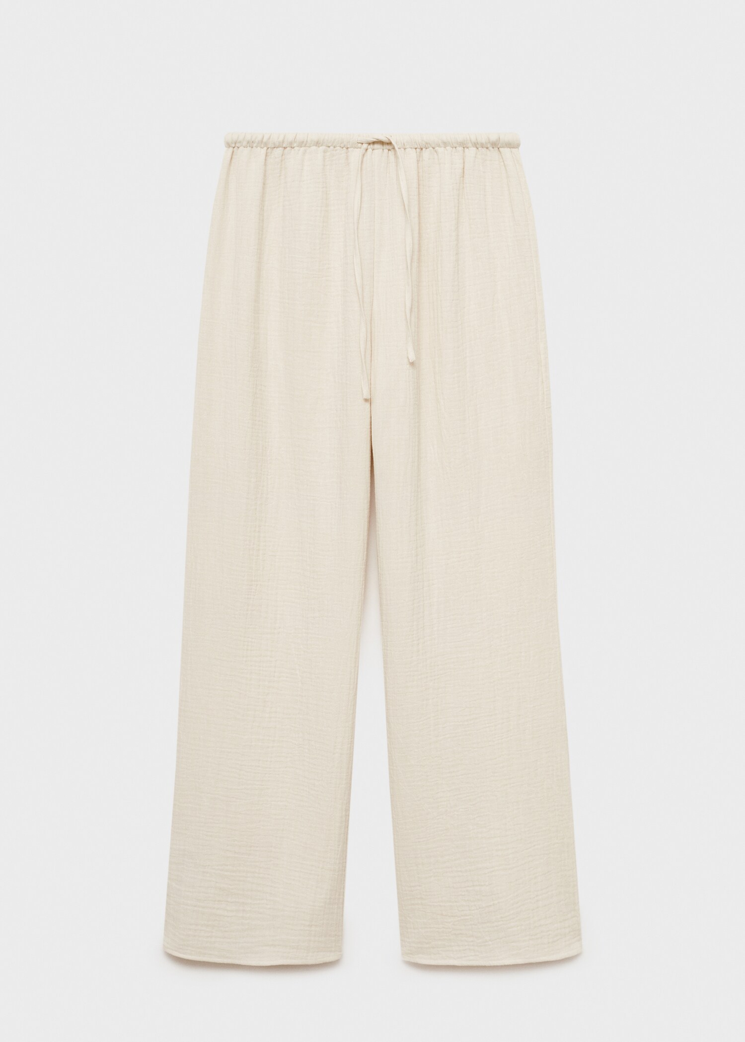 Μονόχρωμο βαμβακερό παντελόνι πιτζάμας - Προϊόν χωρίς μοντέλο