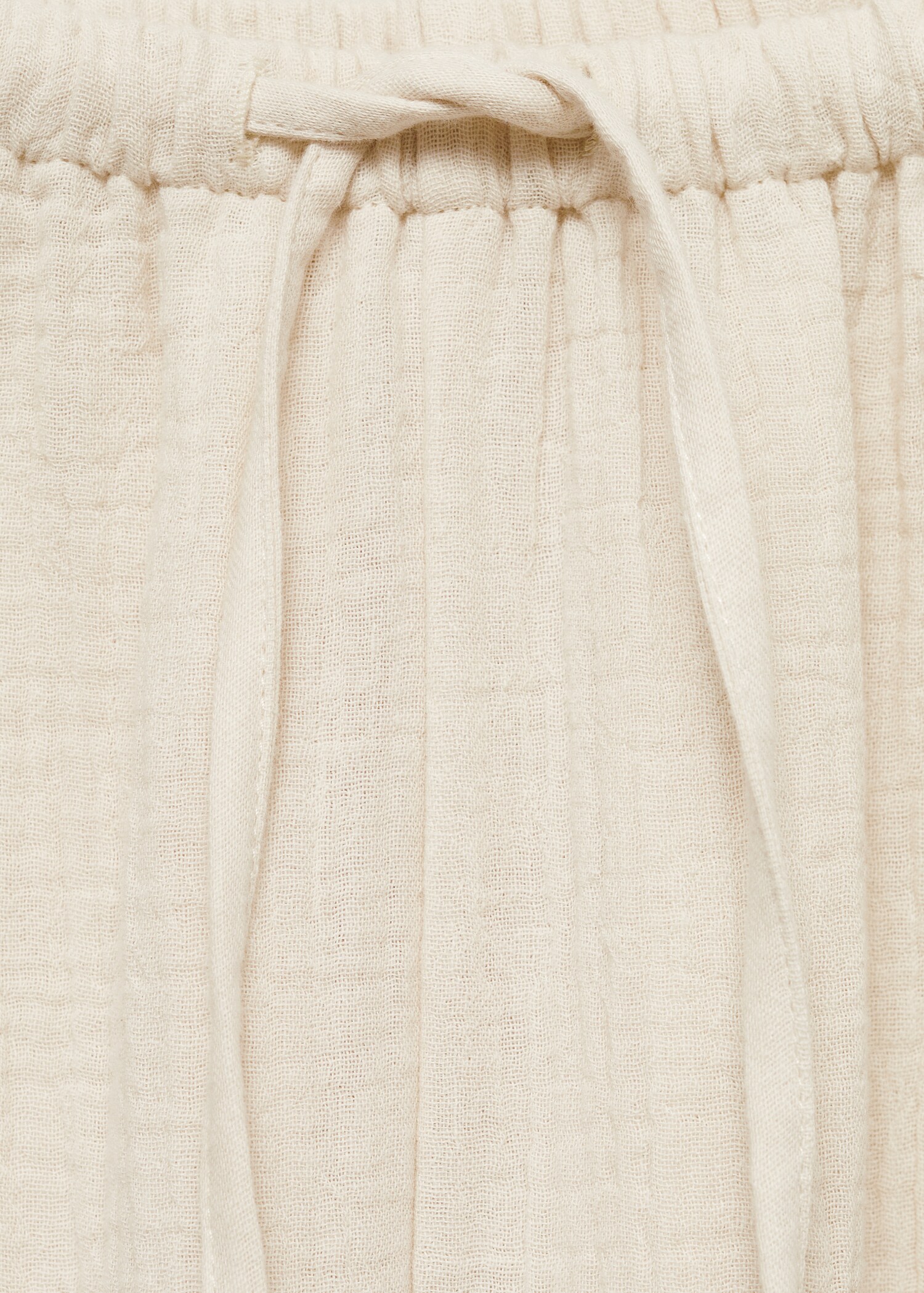 Μονόχρωμο βαμβακερό παντελόνι πιτζάμας - Λεπτομέρεια του προϊόντος 8