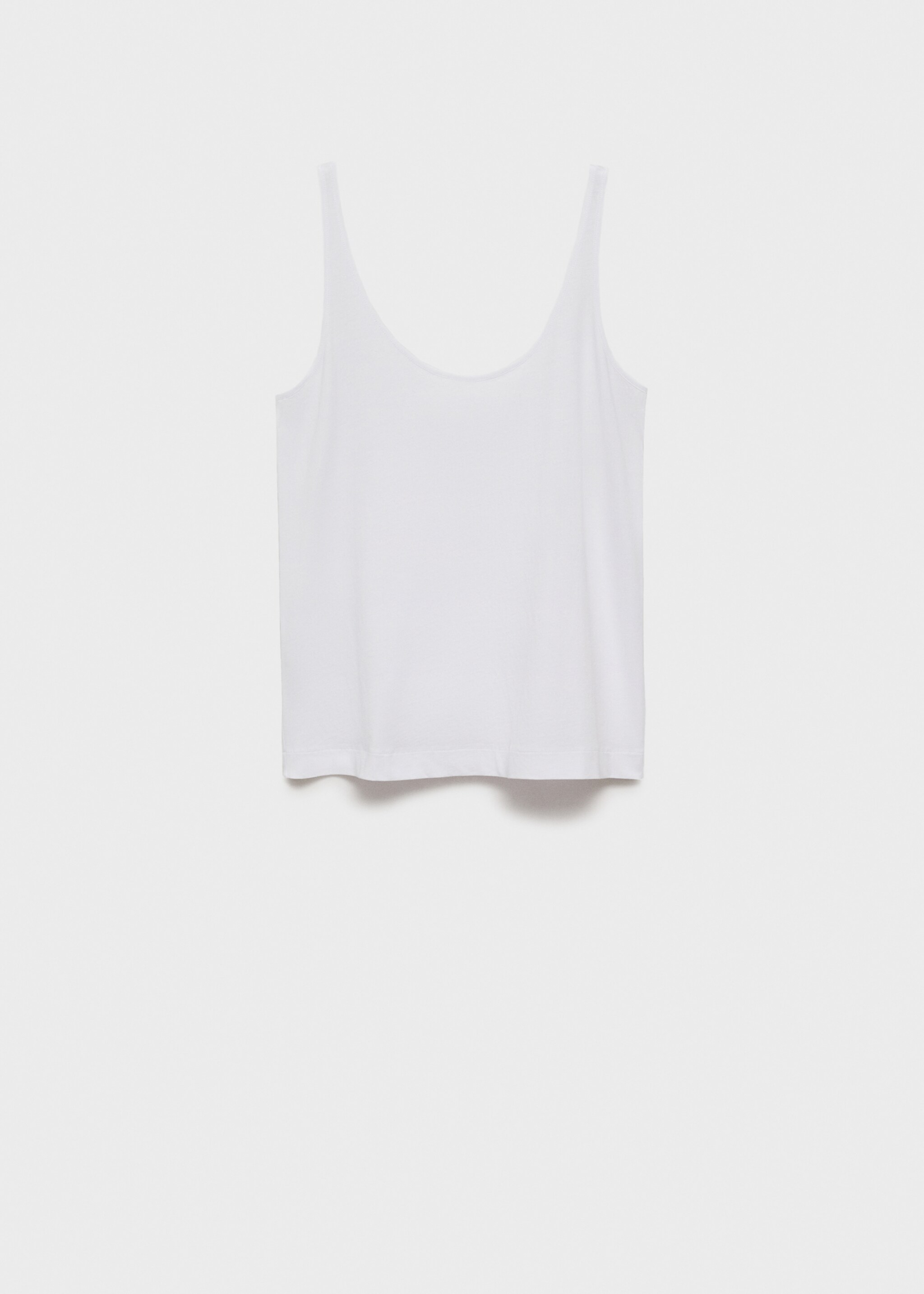 Pyjama top with straps - Article without model, White. Ref: 87072898-00.
