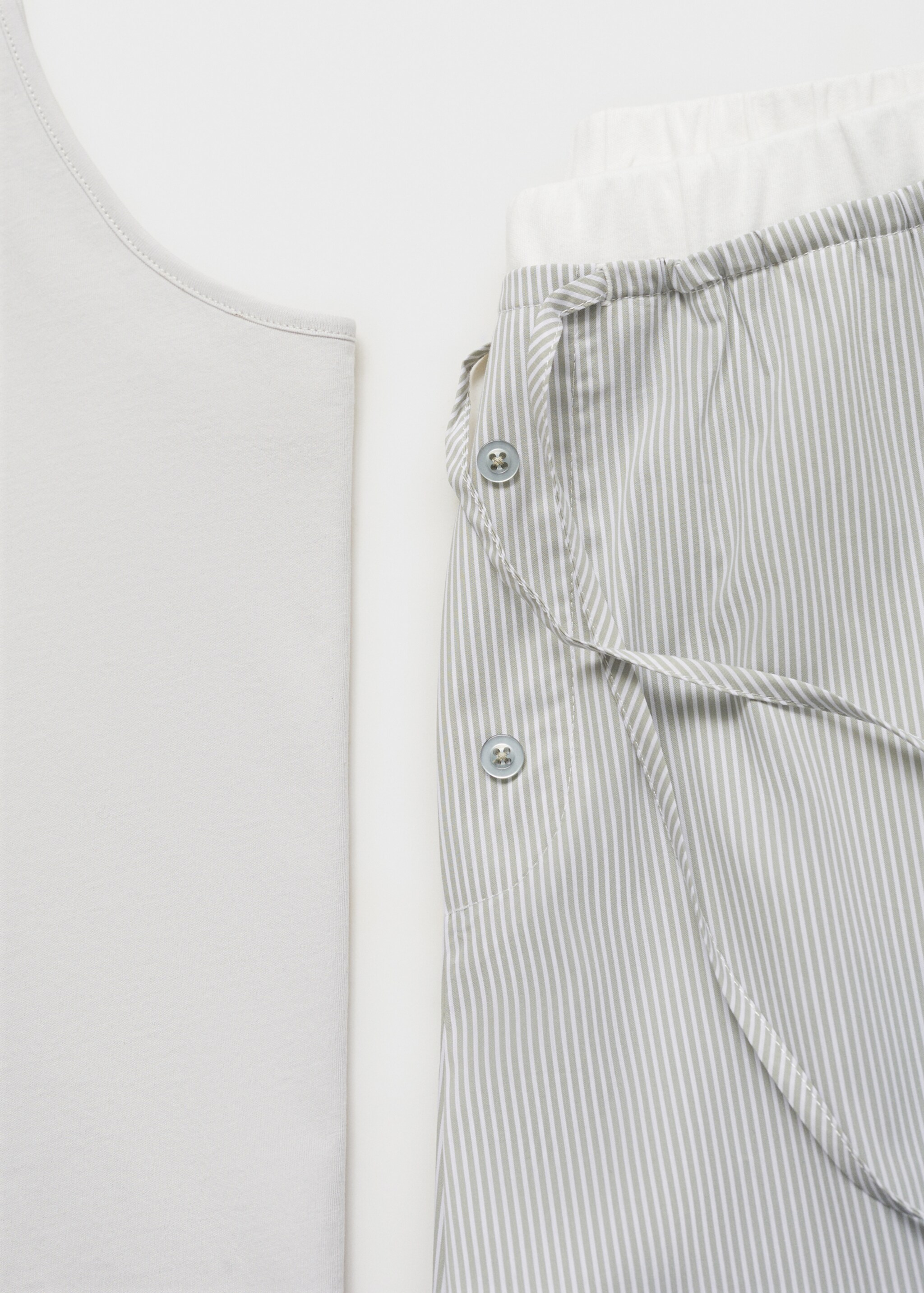 Débardeur de pyjama - Détail de l'article 0, Gris clair/pastel. Ref: 87072898-00.