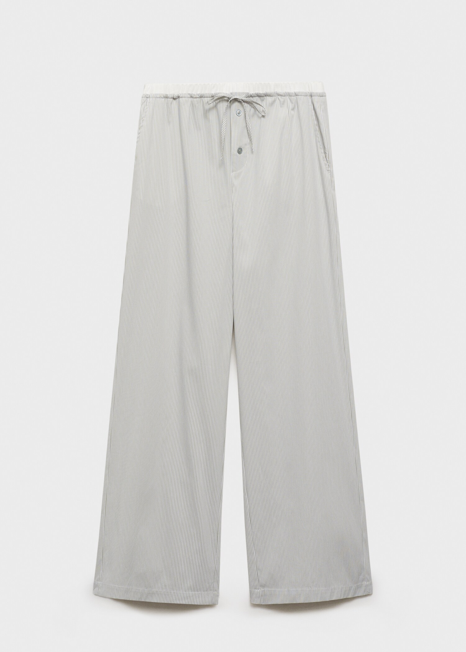 Pantalon de pyjama rayé avec détail élastique - Article sans modèle