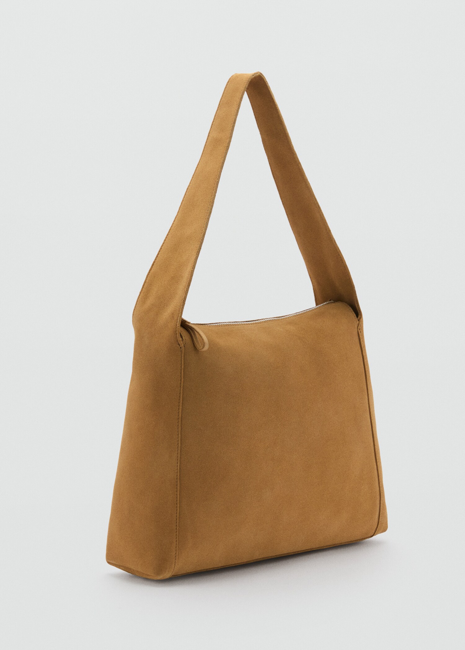 Suede shopper bag - Medium plane