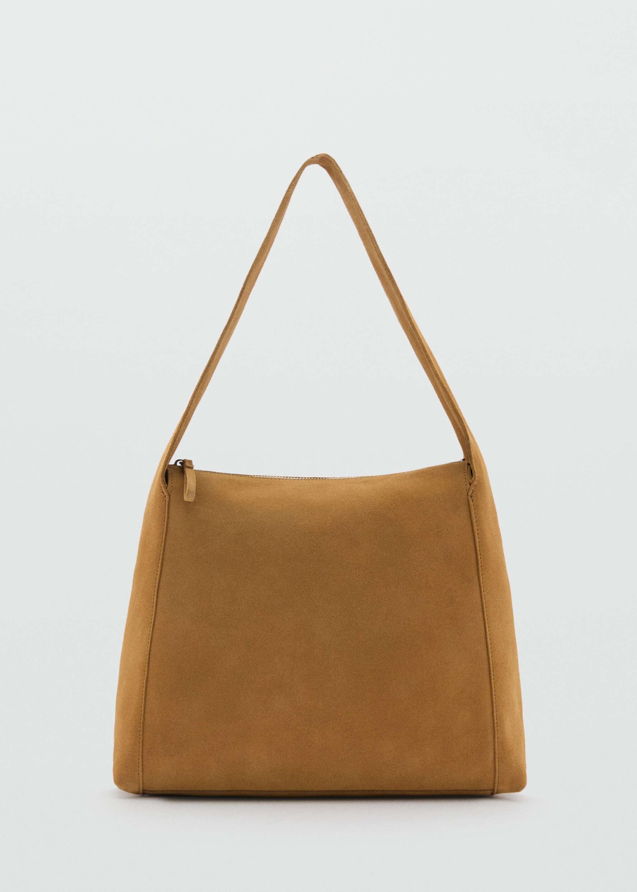 Suede shopper bag - Article without model, Medium Brown. Ref: 87072911-00.