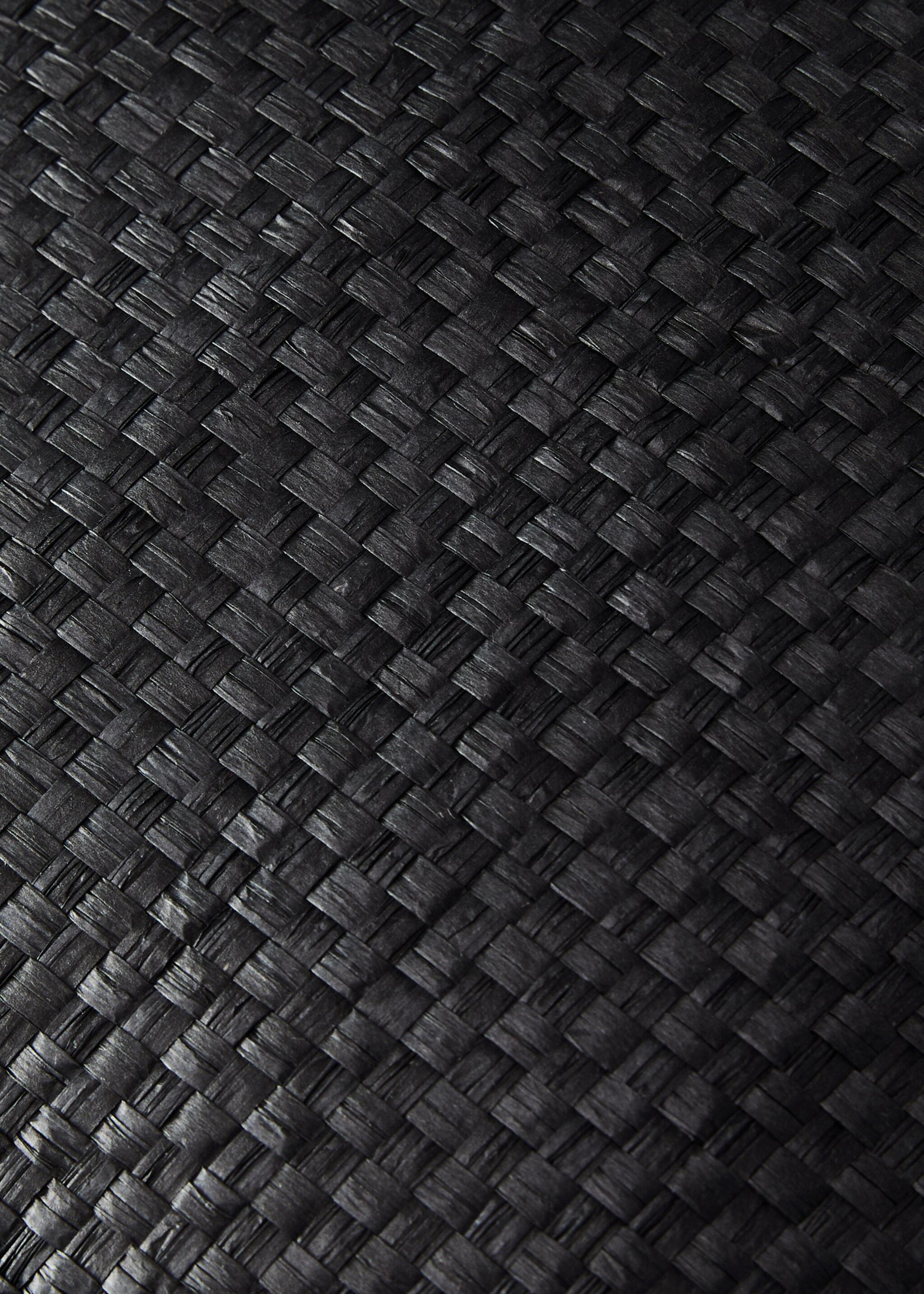 Funda coixí paper trenat piping 45x45 cm - Detall de l'article 2, Negre. Ref: 87072921-00.