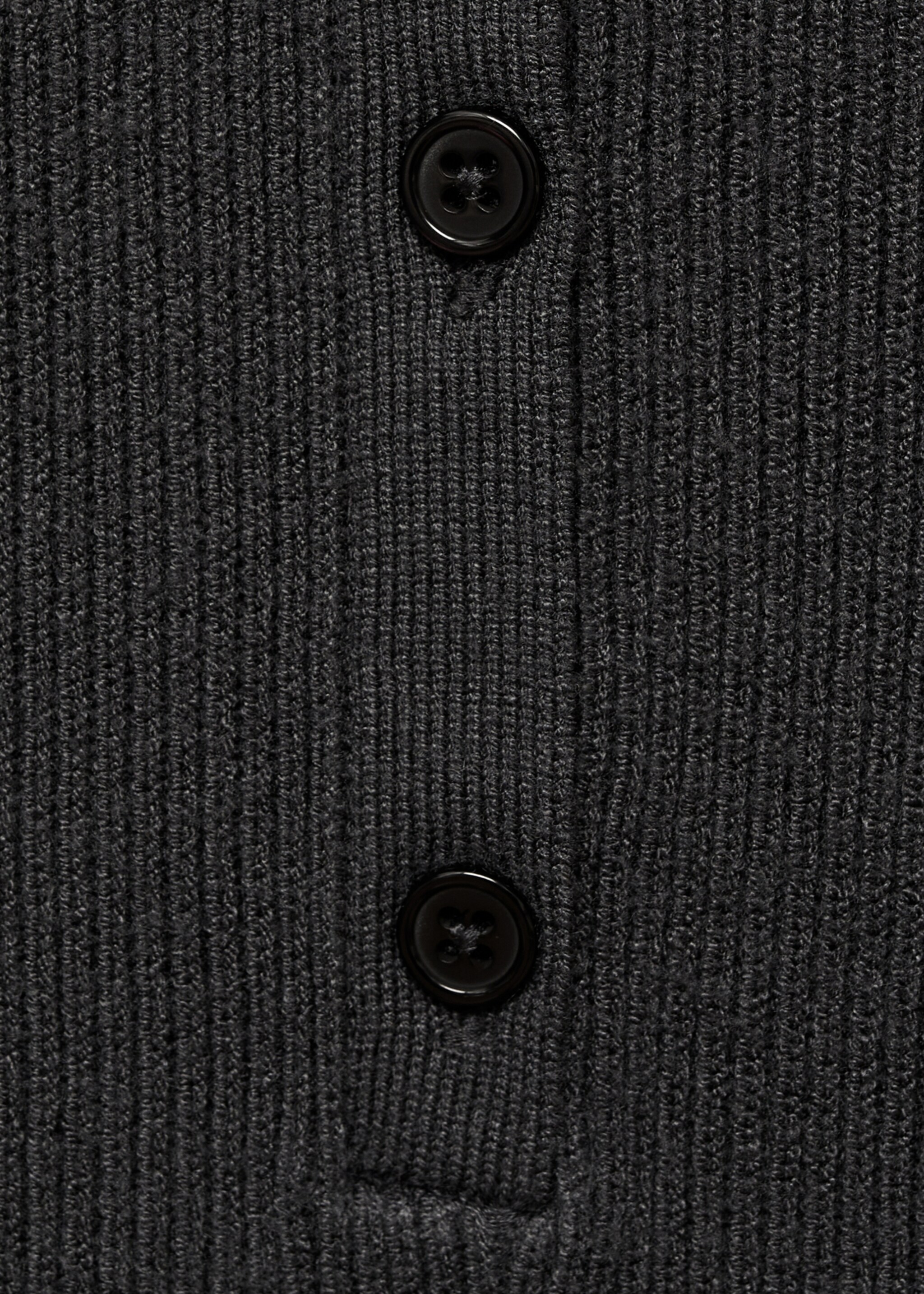 Polo-neck jumpsuit - Details of the article 0, Charcoal. Ref: 87073271-00.