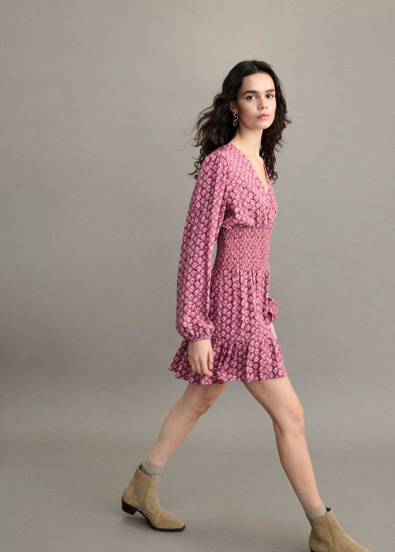 Printed short dress - Details of the article 5