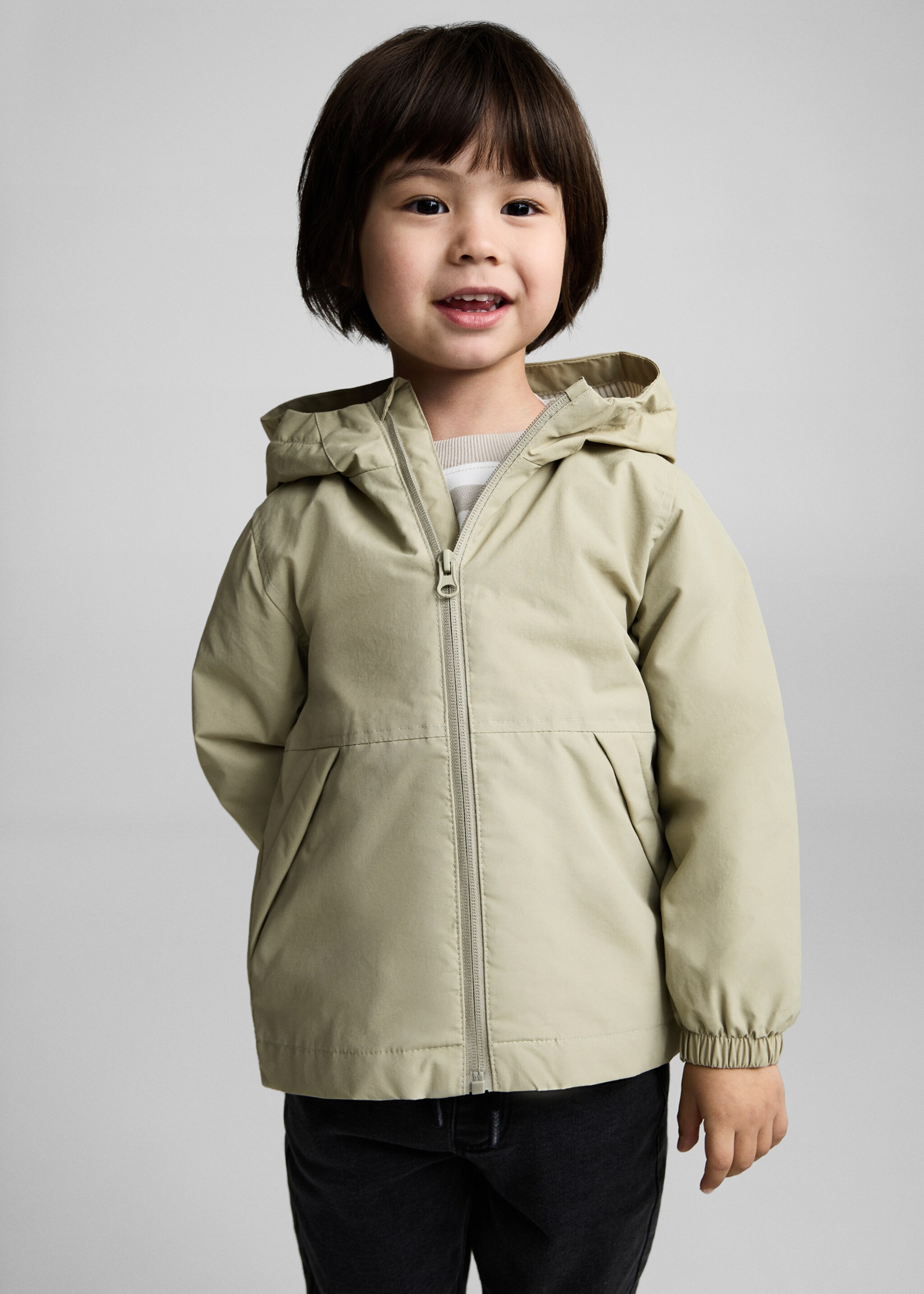 Quilted hooded parka - Medium plane, Green. Ref: 87073280-00.