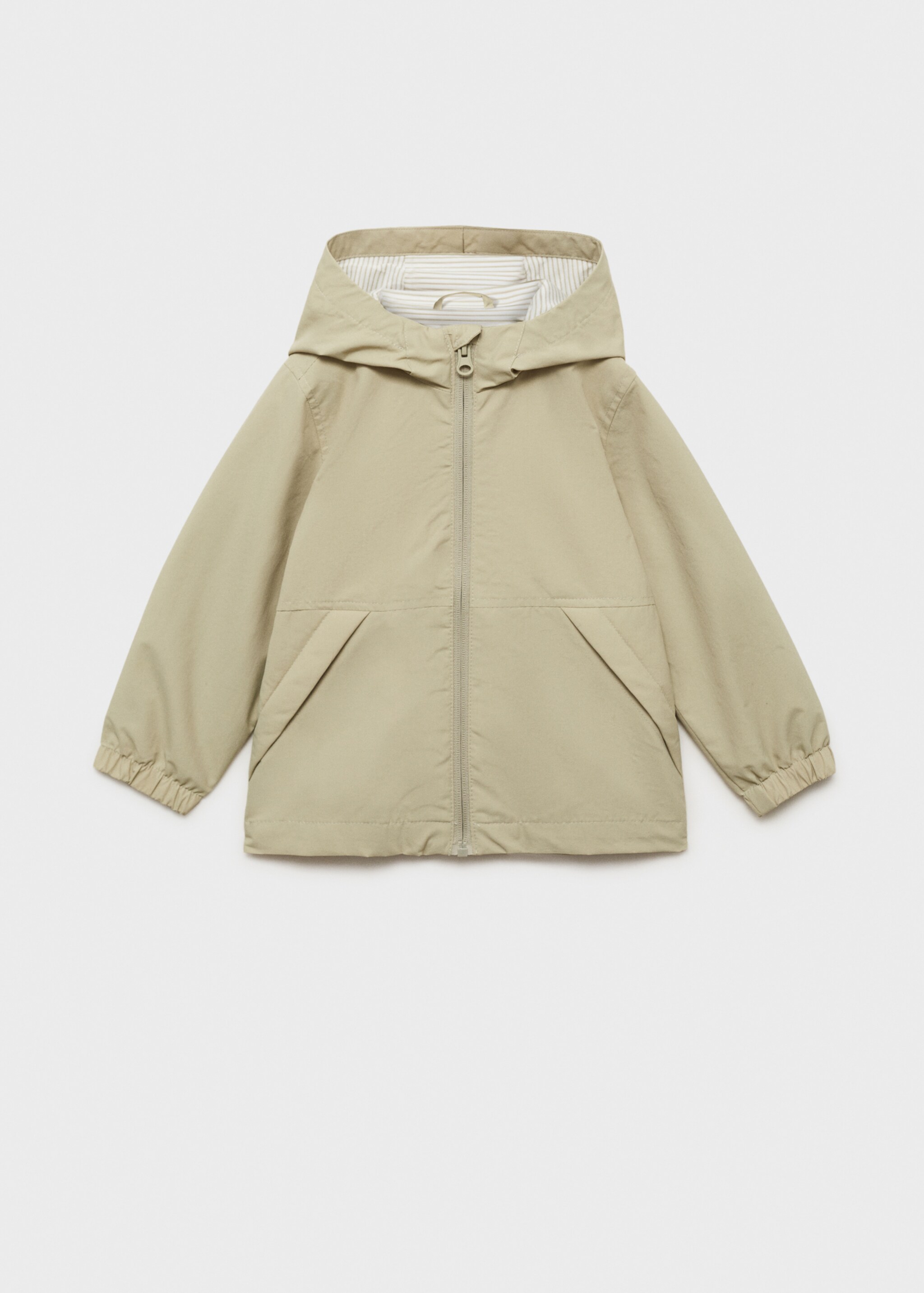 Quilted hooded parka - Article without model, Green. Ref: 87073280-00.