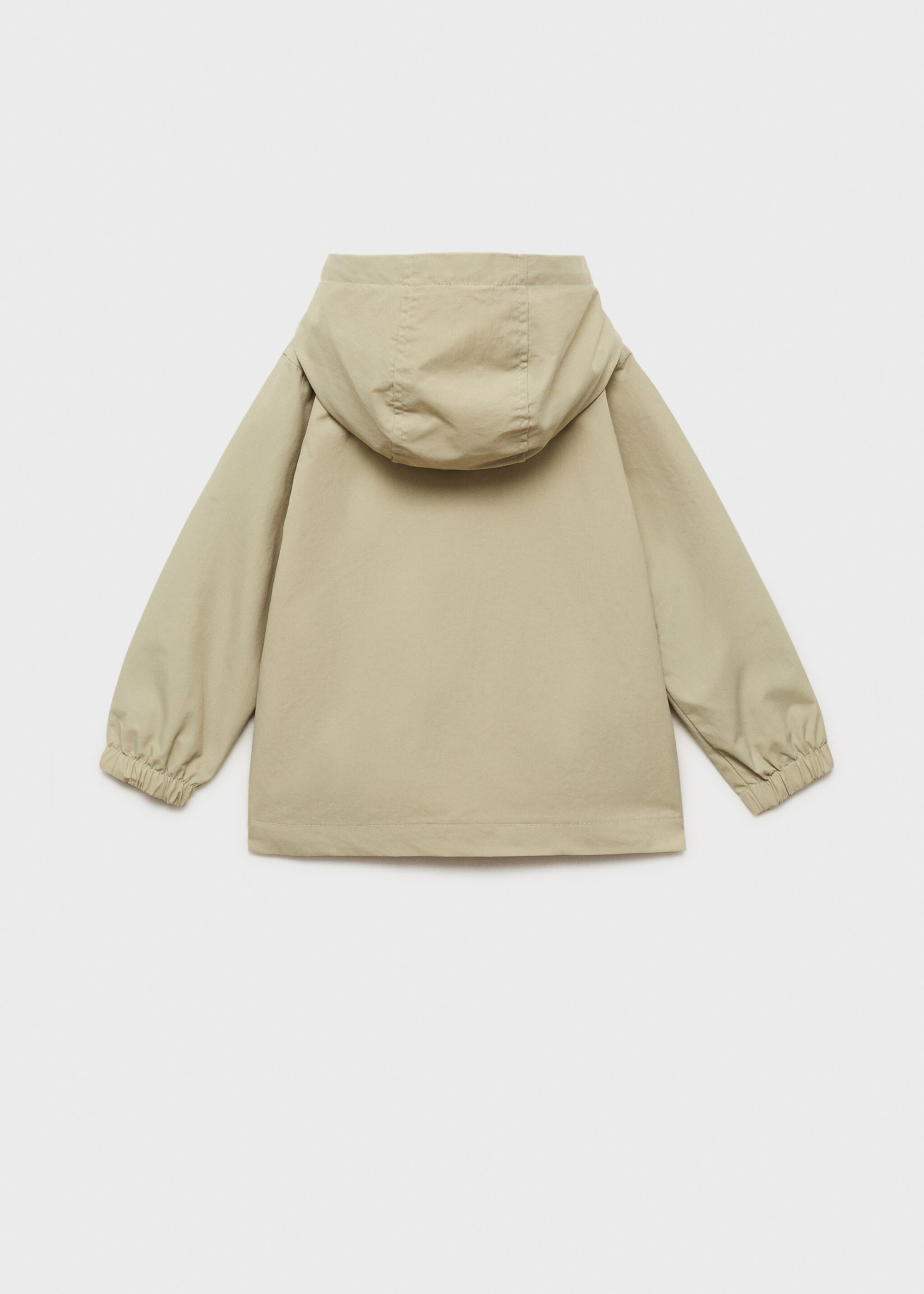 Quilted hooded parka - Reverse of the article, Green. Ref: 87073280-00.