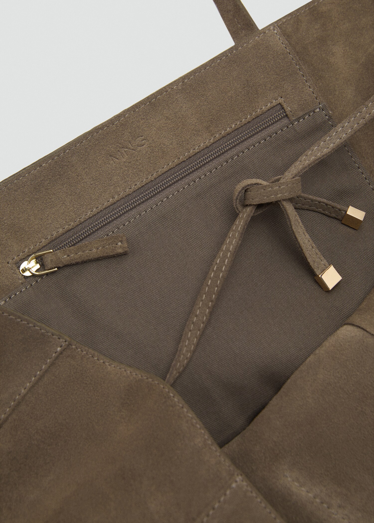 Suede shopper bag - Details of the article 2