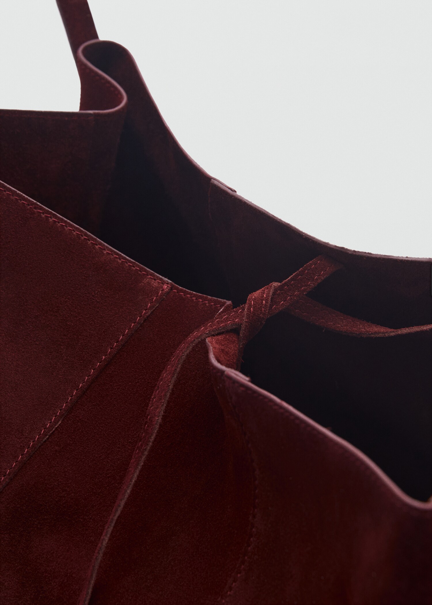 Suede shopper bag - Details of the article 1