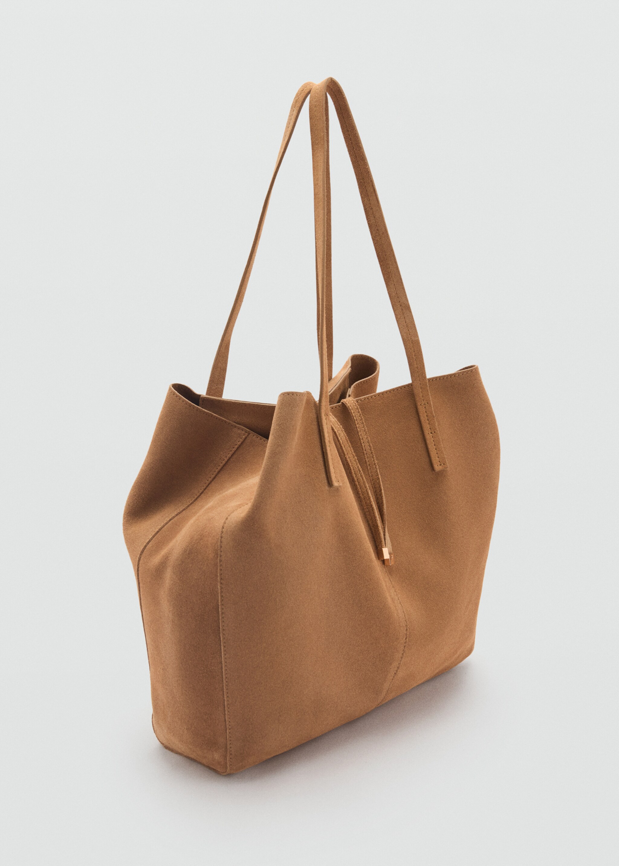 Suede shopper bag - Medium plane, Leather. Ref: 87073281-00.