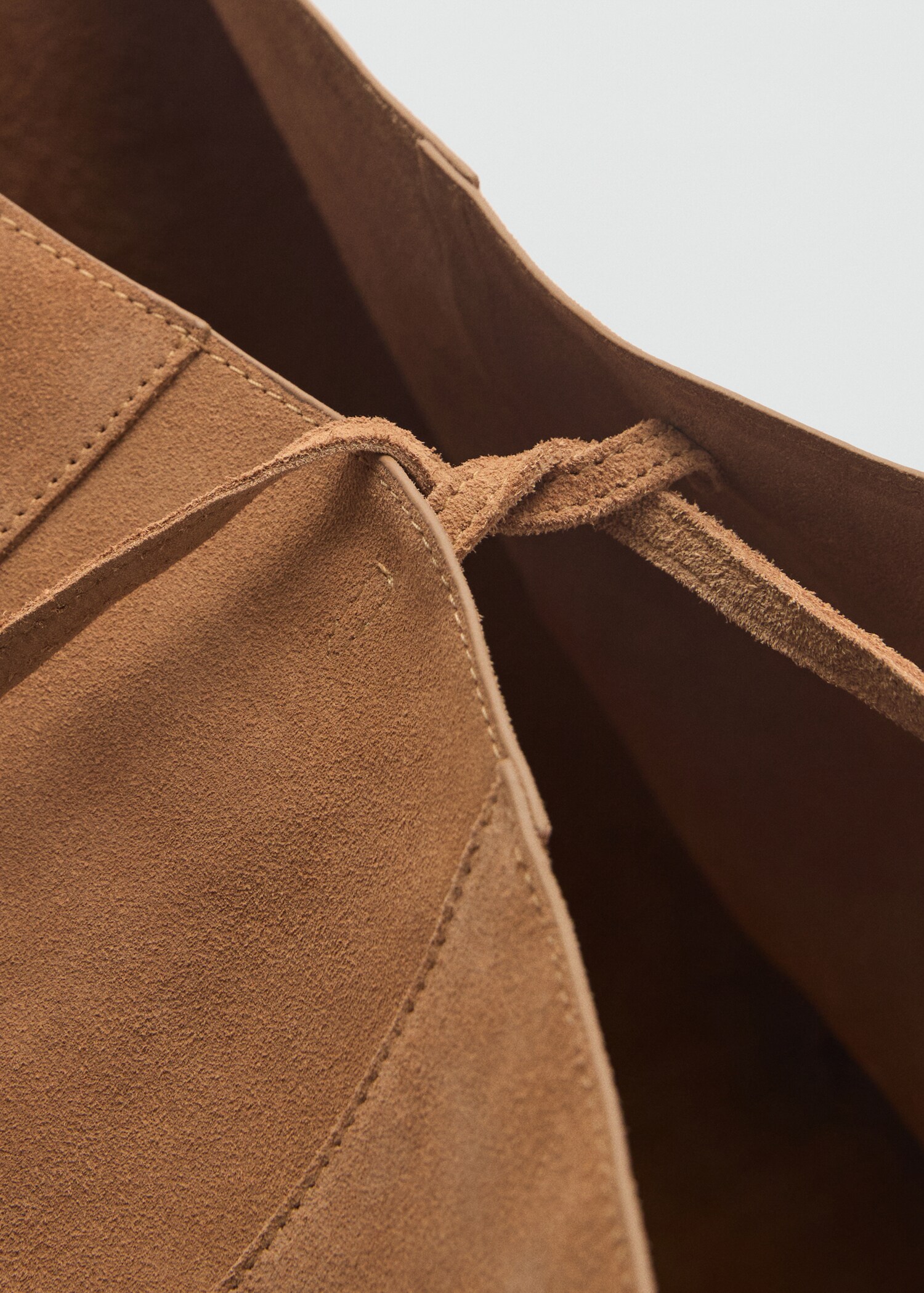 Suede shopper bag - Details of the article 1