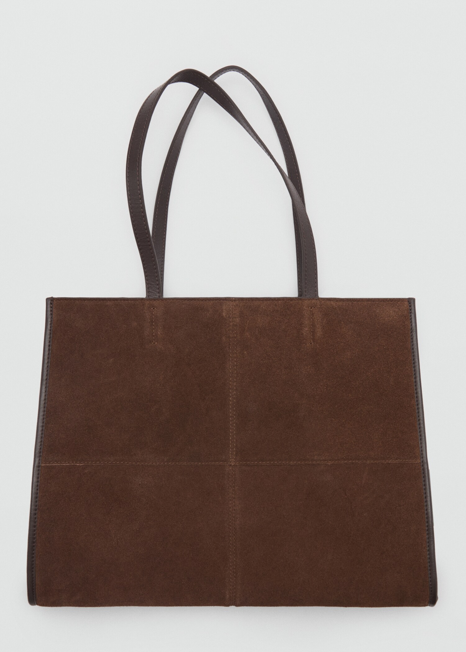Leather shopper bag with stitching - Details of the article 4