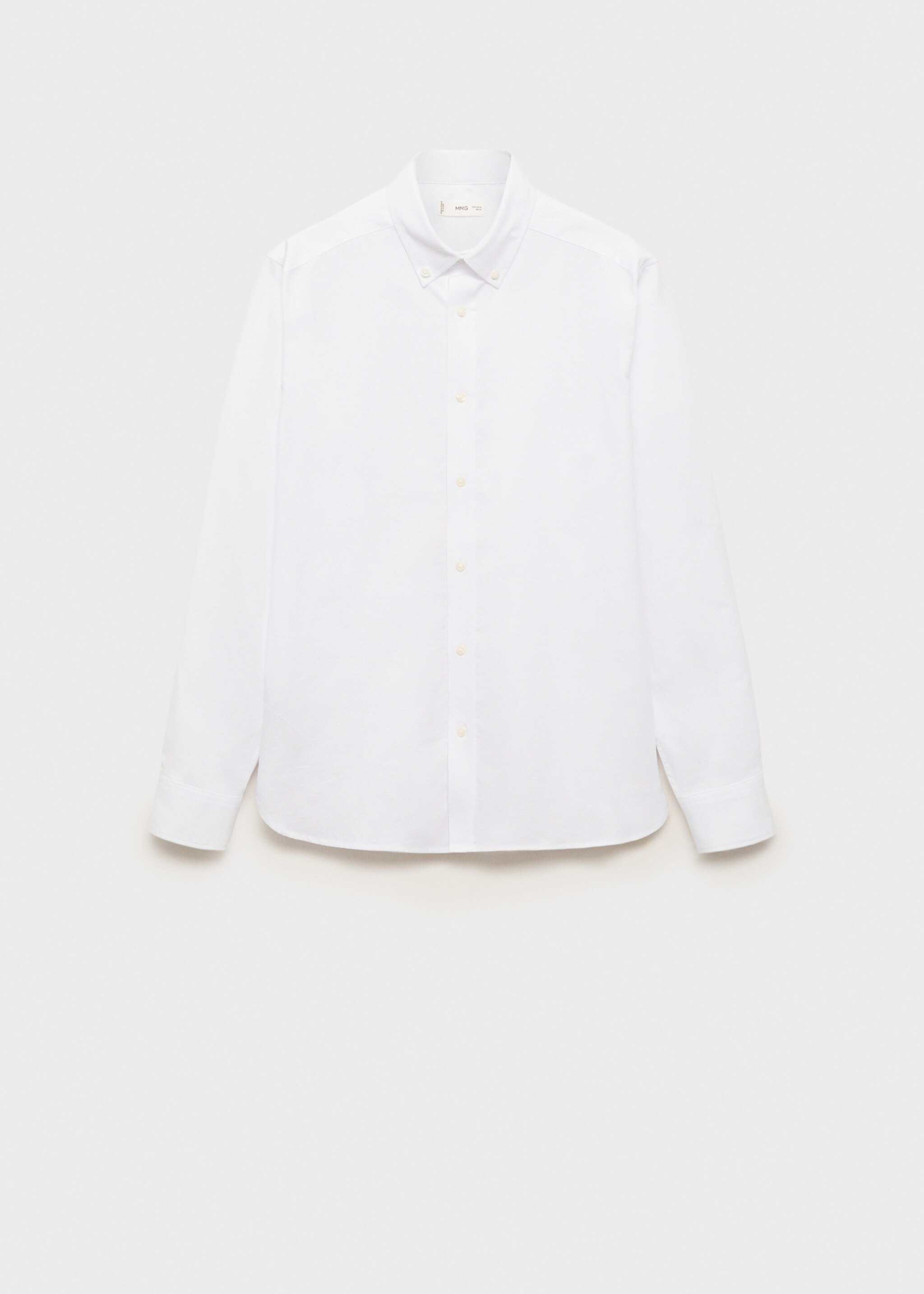 Oxford shirt - Article without model, White. Ref: 87073283-00.