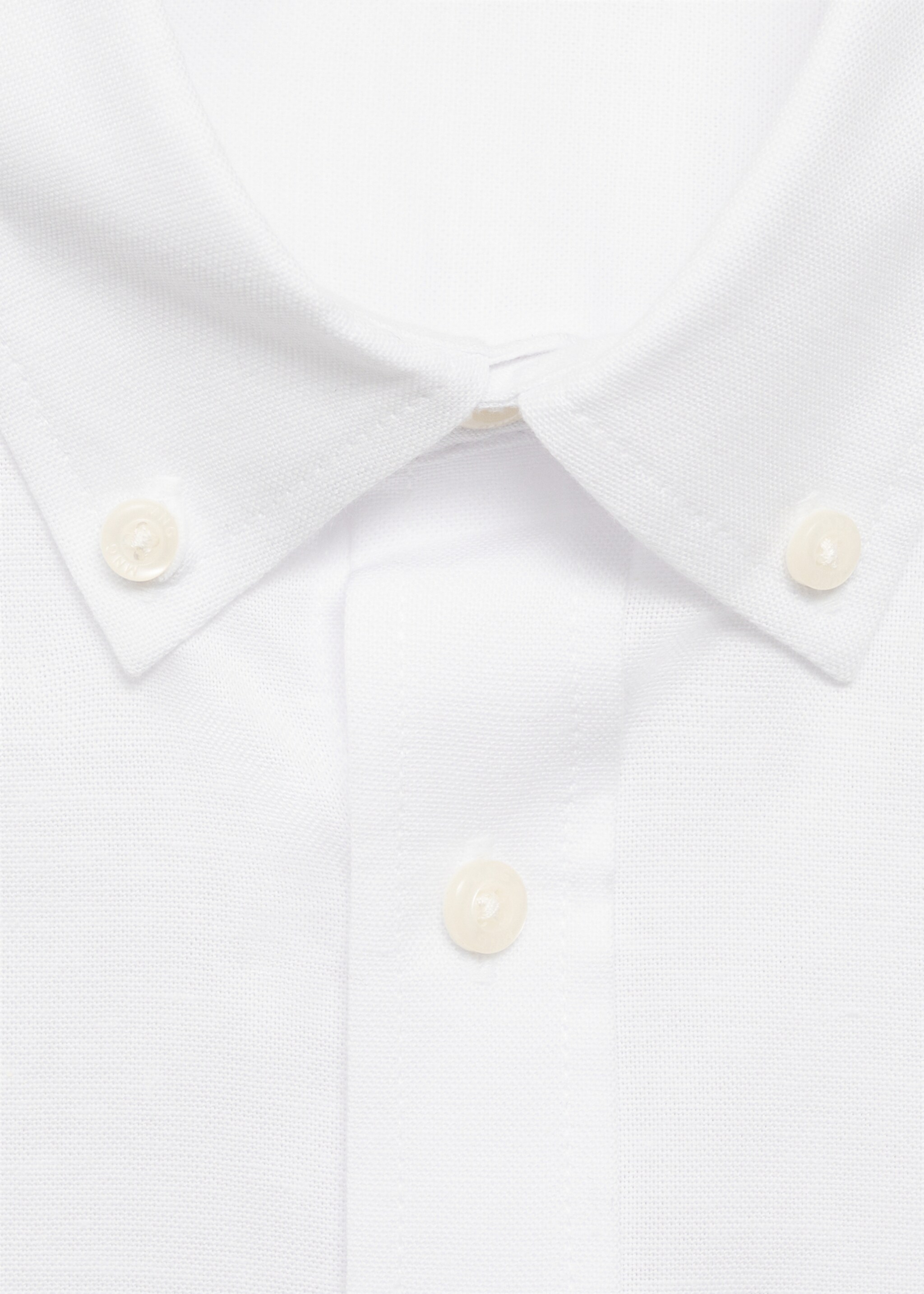 Oxford shirt - Details of the article 8, White. Ref: 87073283-00.