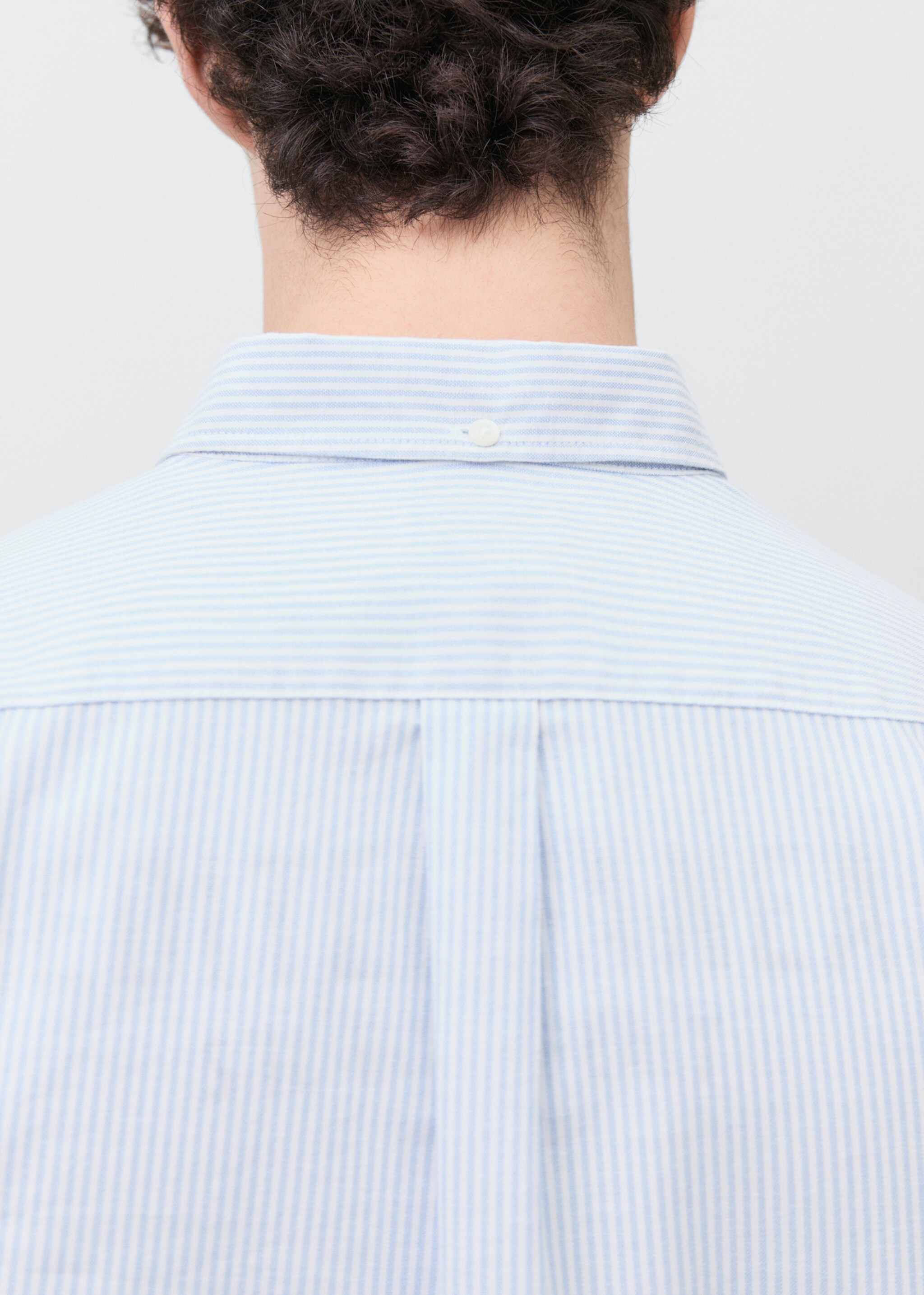 Oxford shirt - Details of the article 6, Blue. Ref: 87073283-00.