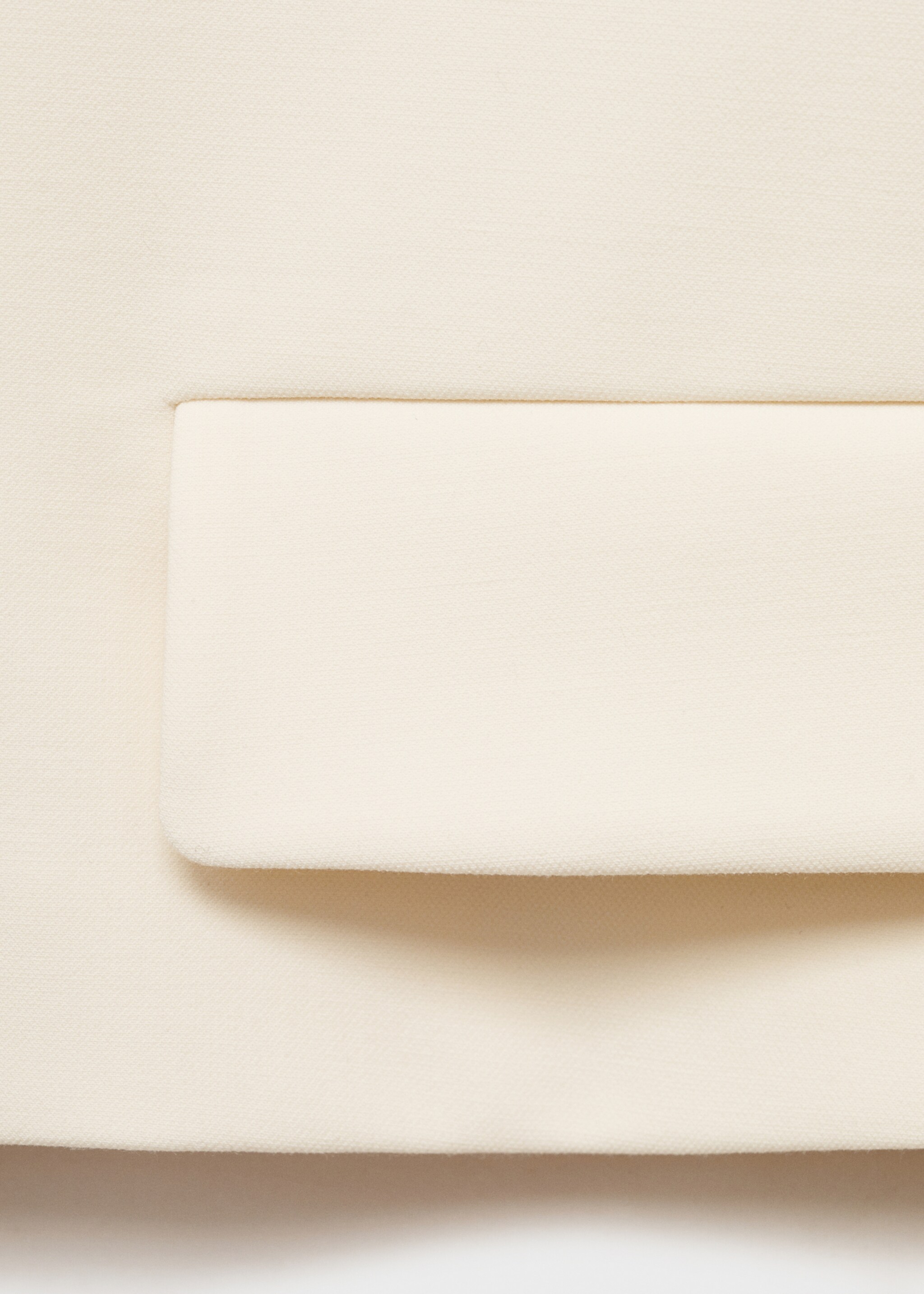 Structured cropped jacket - Details of the article 0, Off White. Ref: 87073287-00.