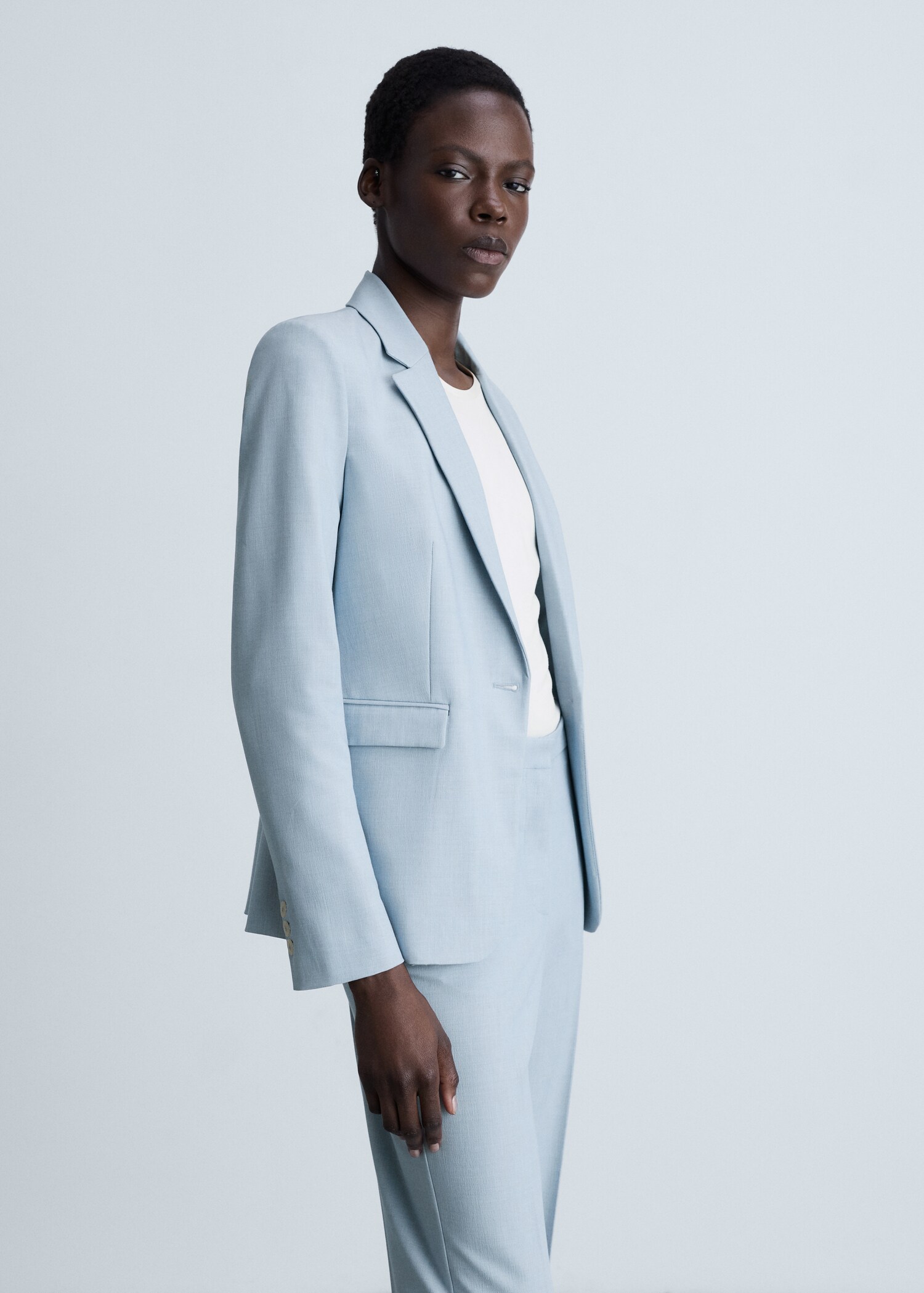 Straight suit trousers - Details of the article 1