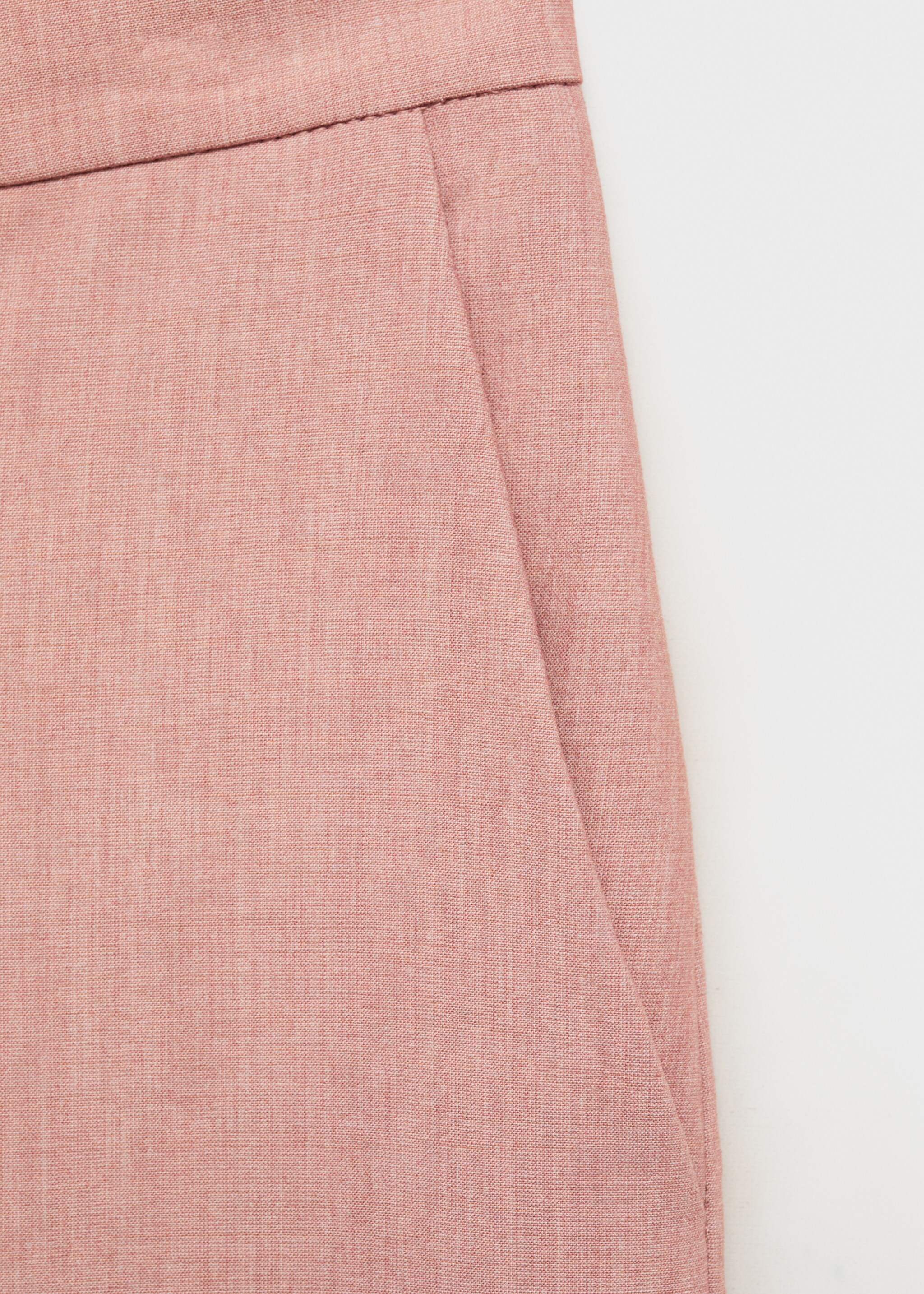 Straight suit trousers - Details of the article 0, Pastel Pink. Ref: 87073292-00.