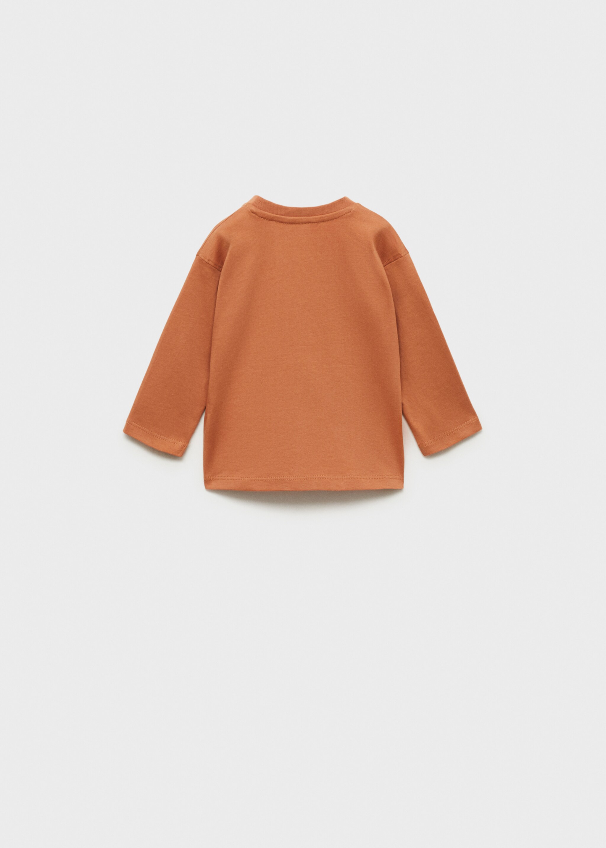 T-shirt with print drawing - Reverse of the article, Caramel. Ref: 87073641-00.