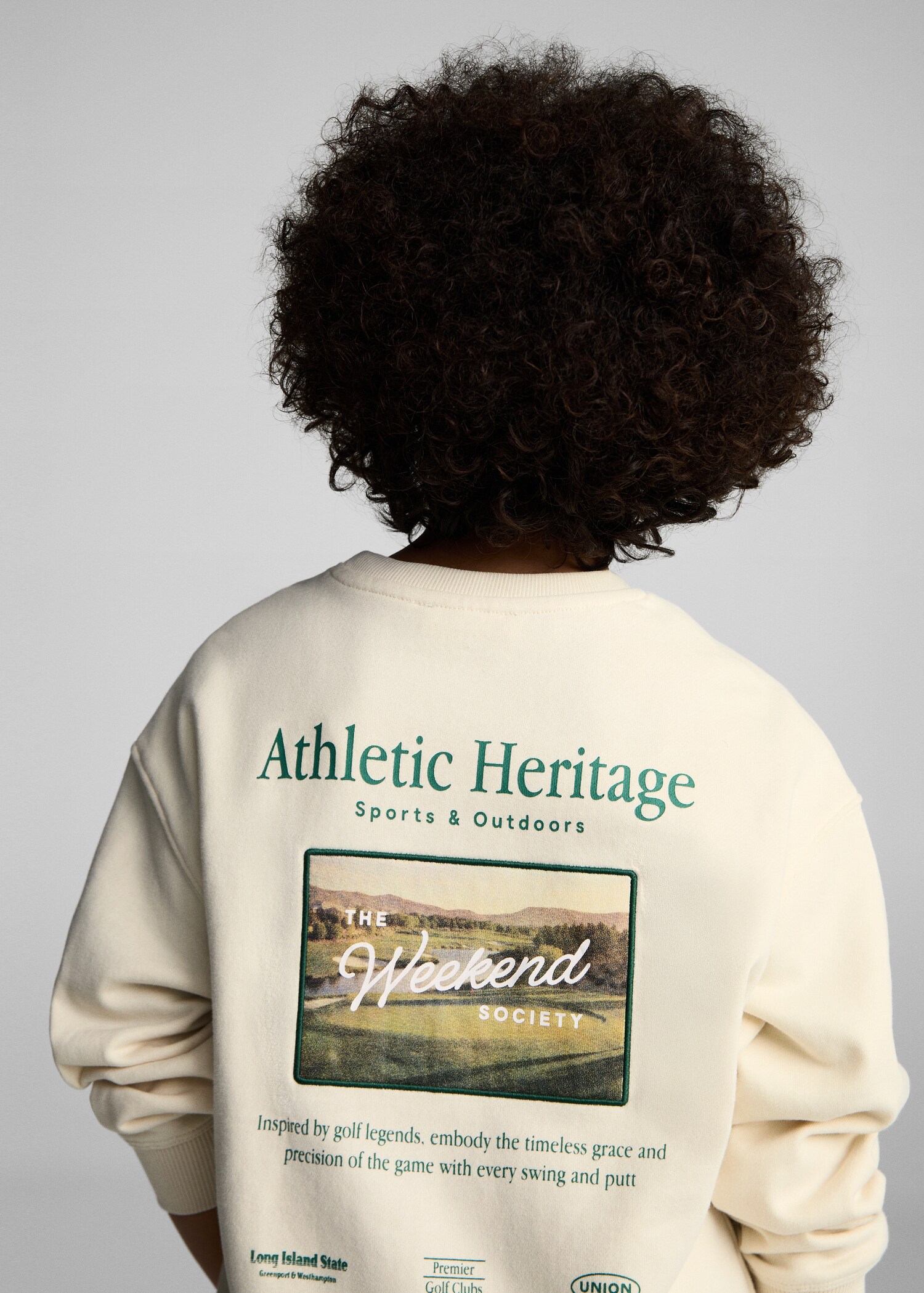 Printed cotton sweatshirt - Reverse of the article