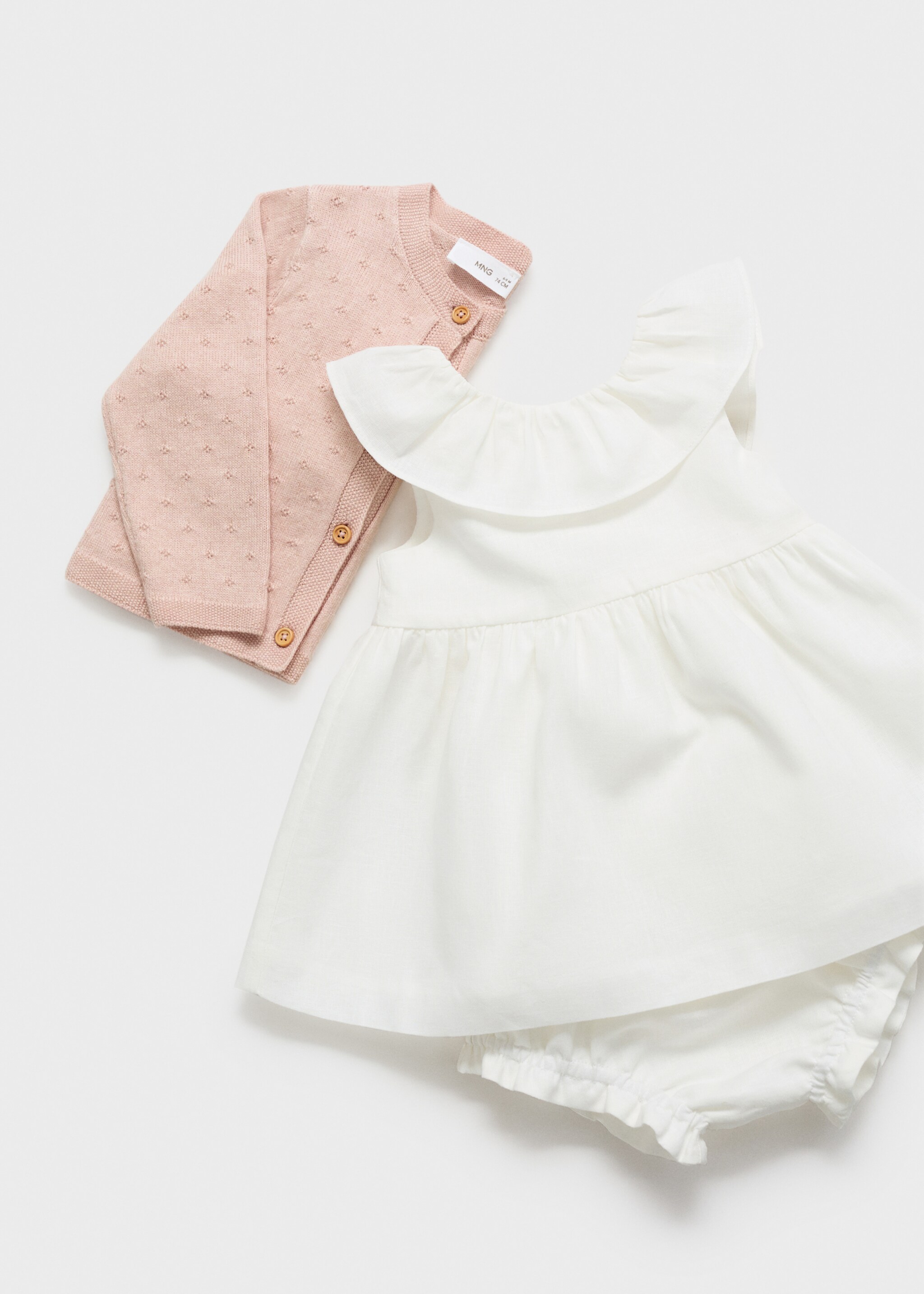 Bestickte Strickjacke - Detail des Artikels 0, Rosa. Ref: 87073643-00.