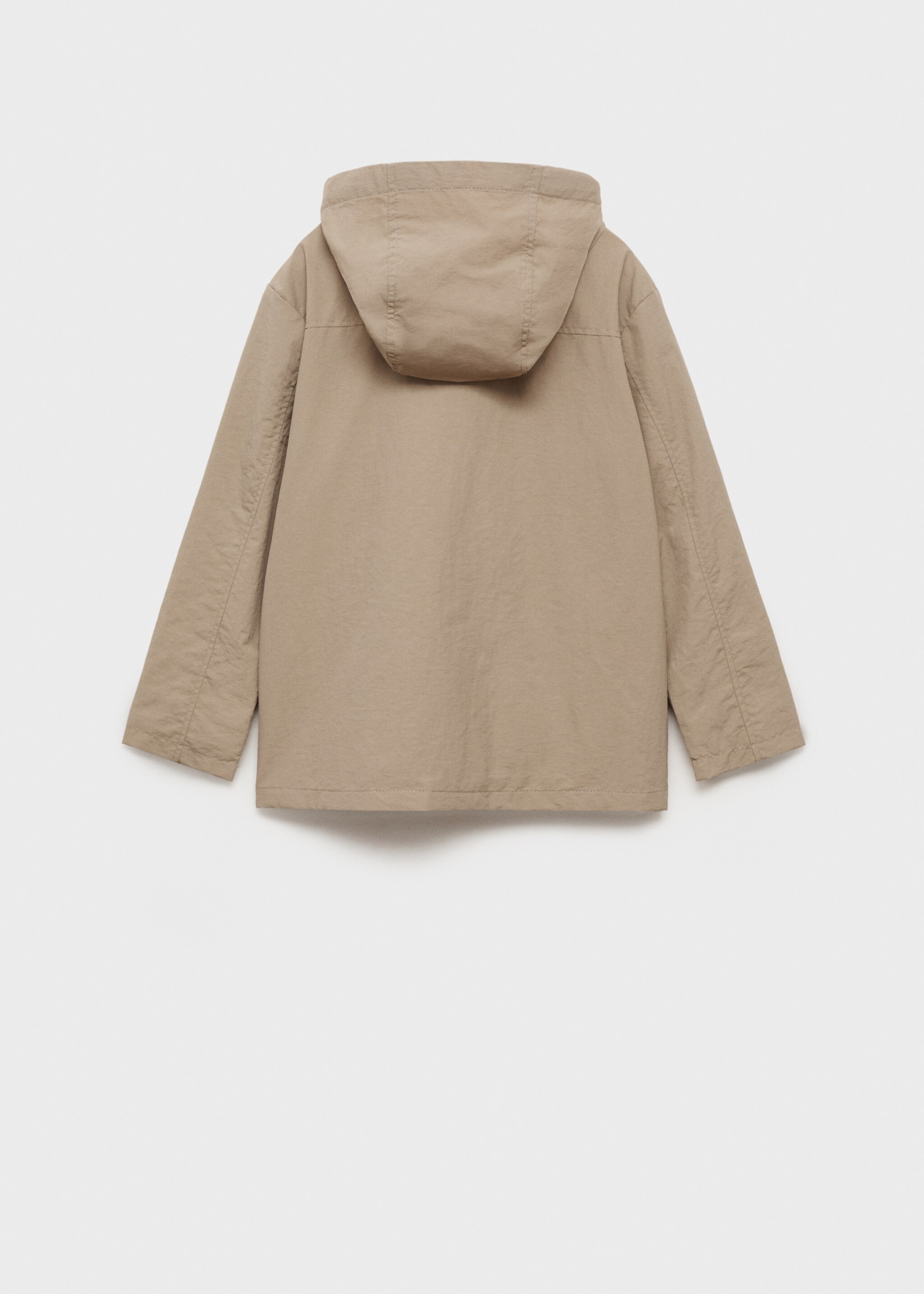 Hooded parka - Reverse of the article, Sand. Ref: 87073644-00.
