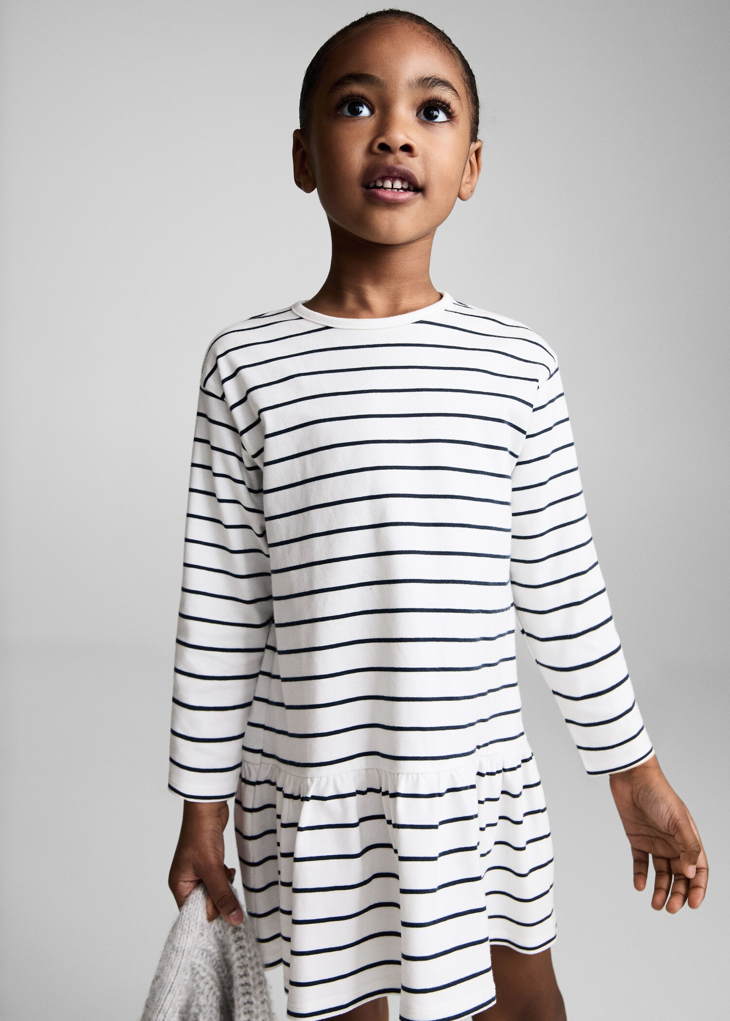 Vestido algodón rayas - Plano medio